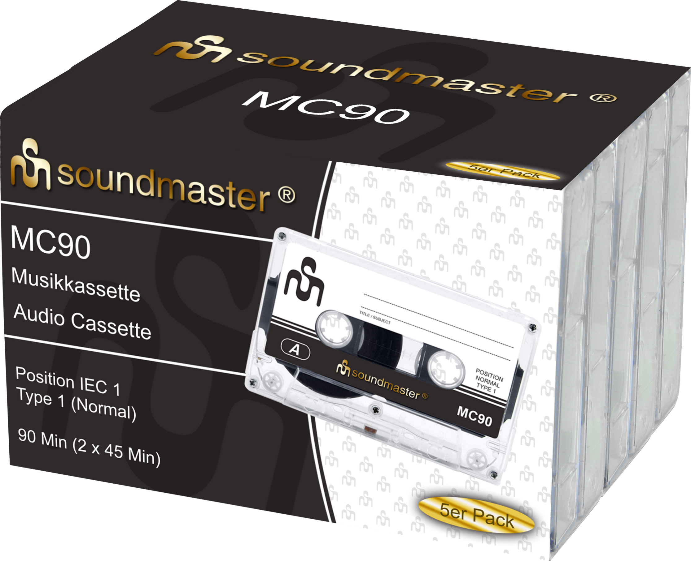 soundmaster - IEC1 blank tape in 5pc package