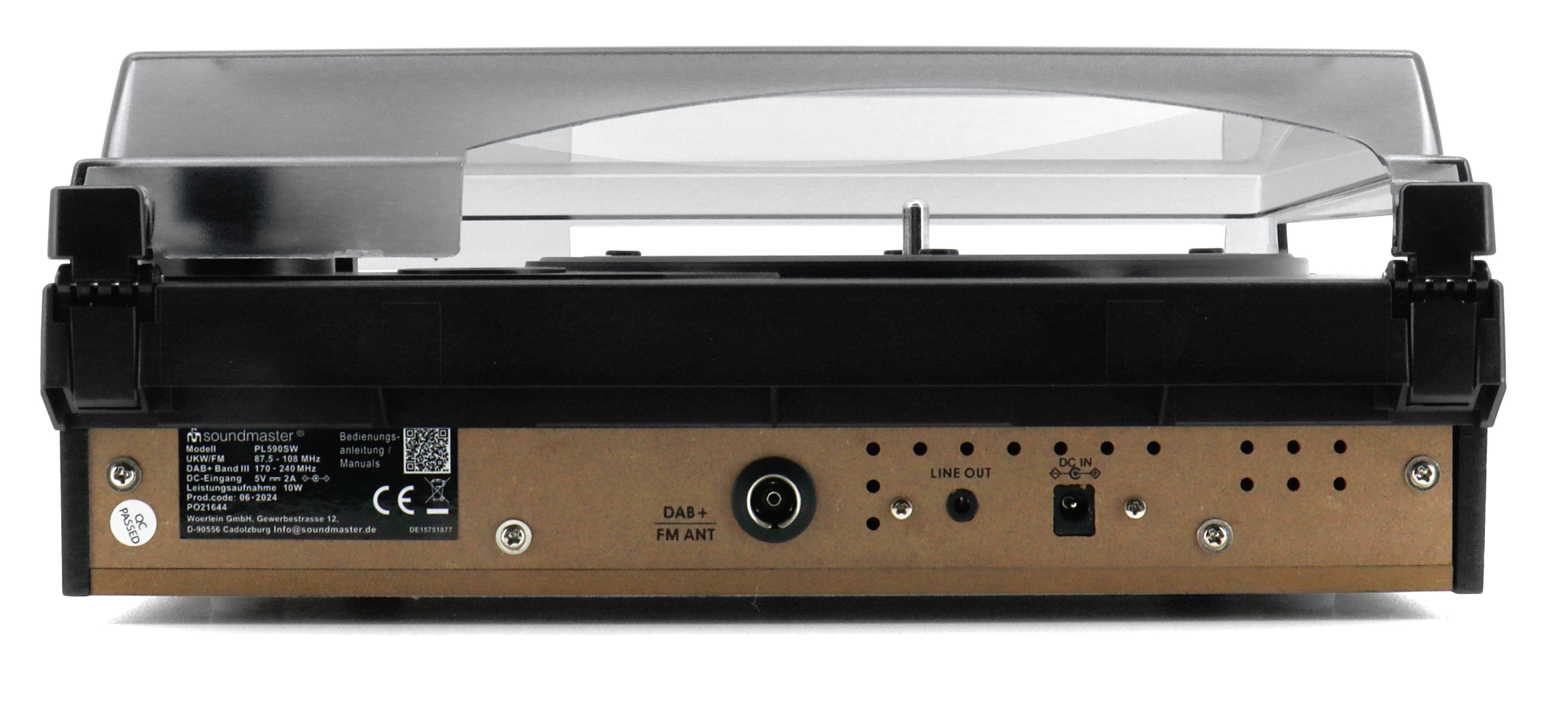Turntable with DAB+/FM stereo radio & encoding Turntable with DAB+/FM stereo radio & encoding