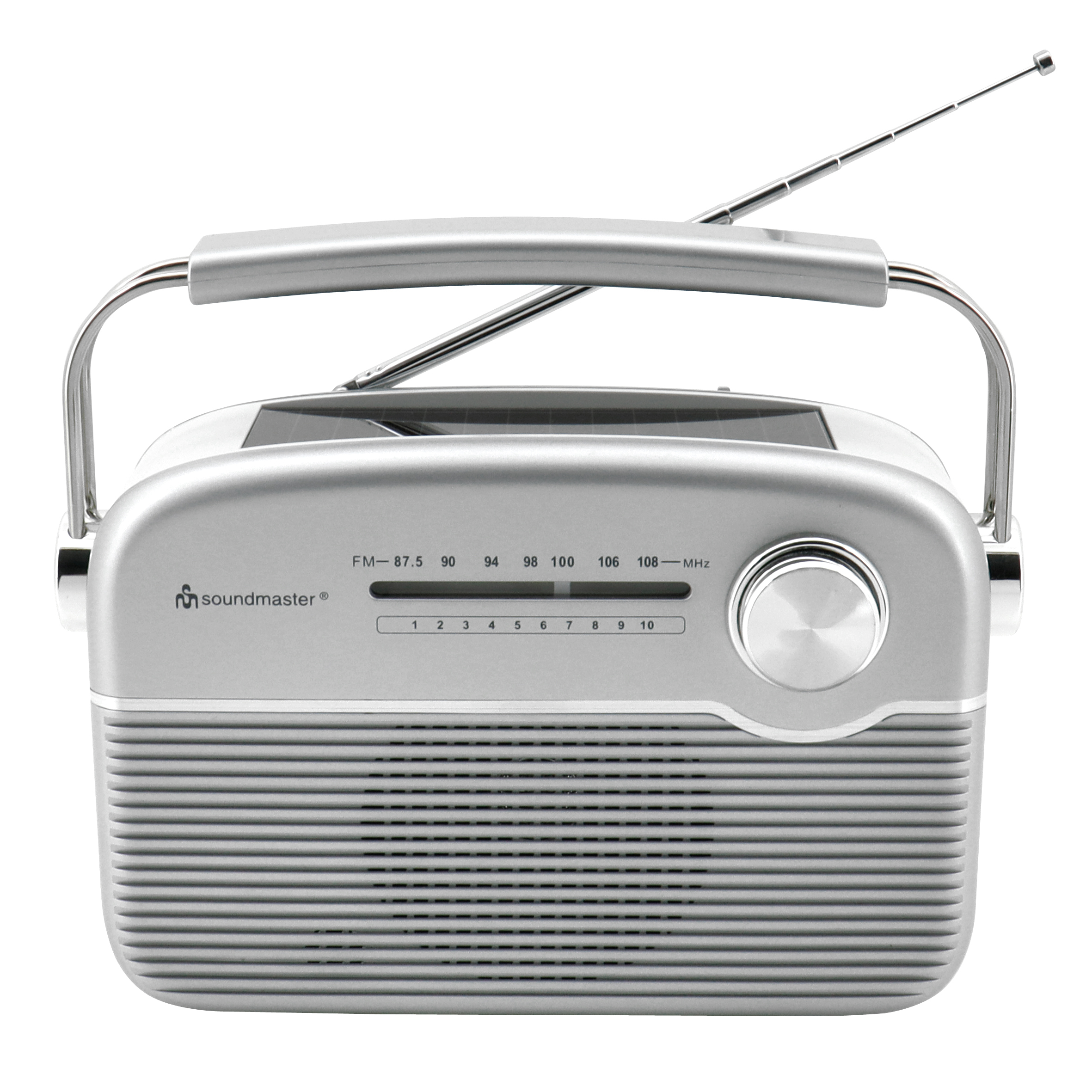 FM radio with solar panel