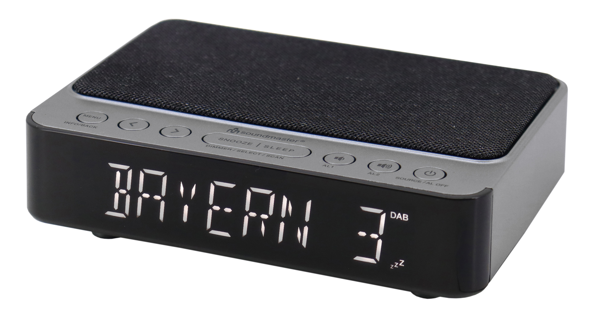 DAB+/FM clock radio with wireless charging function
