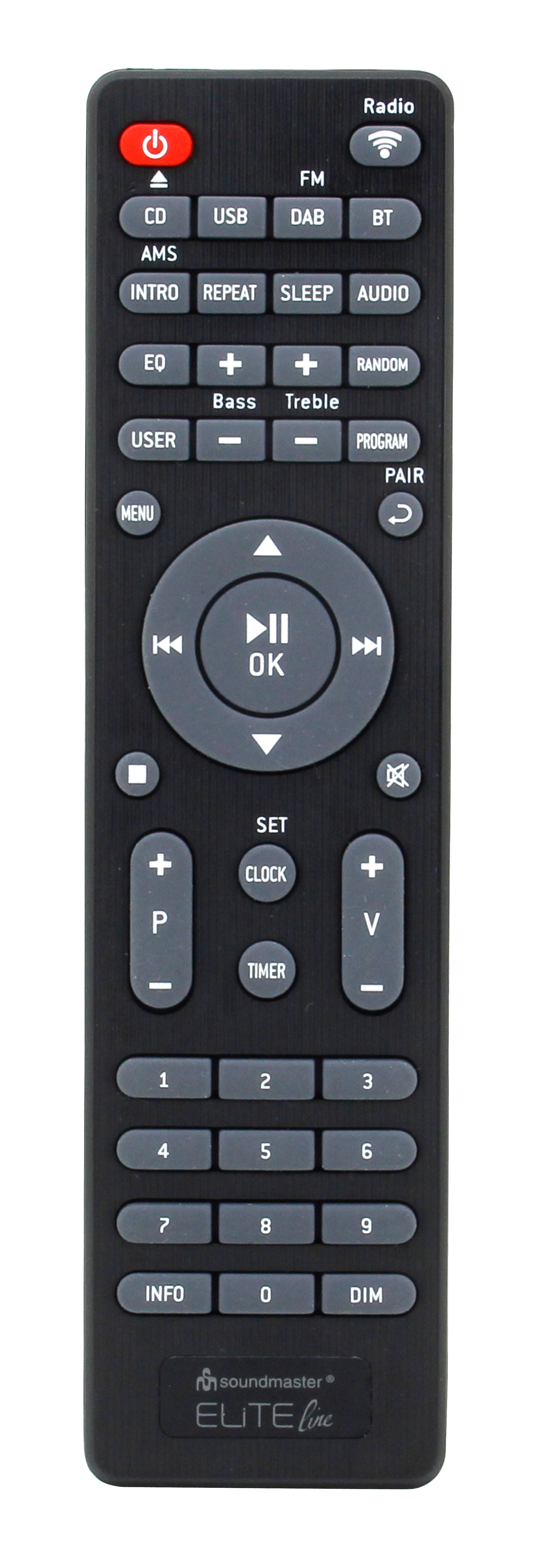 Stereo music centre with WLAN-internet/DAB+/FM-radio, CD/MP3, USB, Bluetooth®, APP control