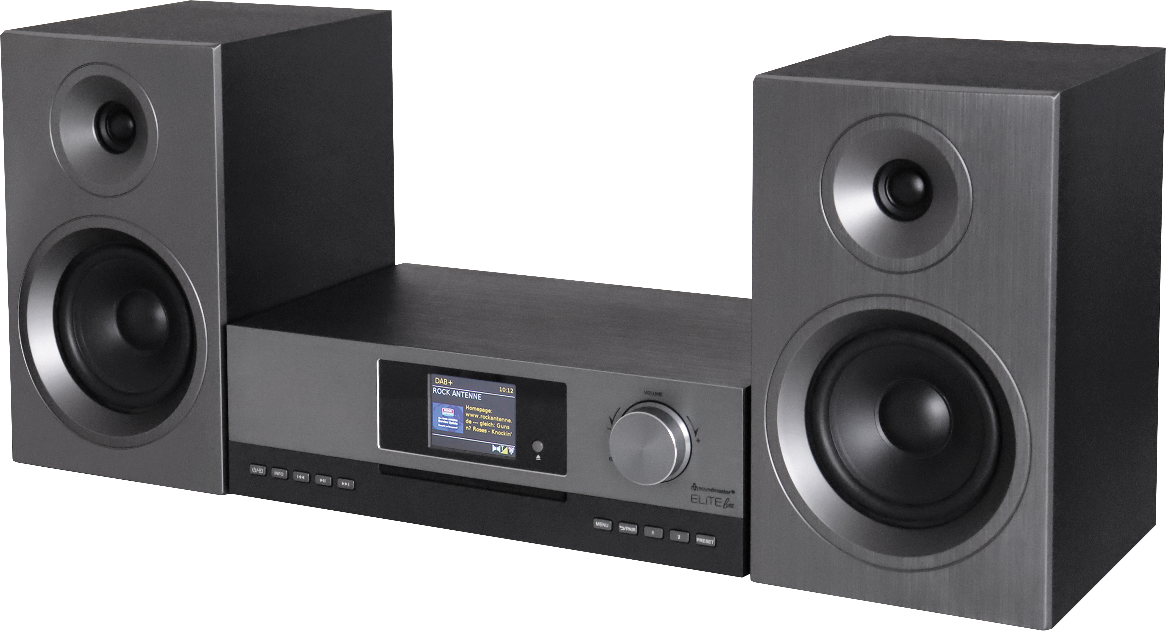 Stereo HiFi Musikcenter mit WLAN-Internet/DAB+/UKW-Radio, CD/MP3, USB, Bluetooth®, APP-Steuerung