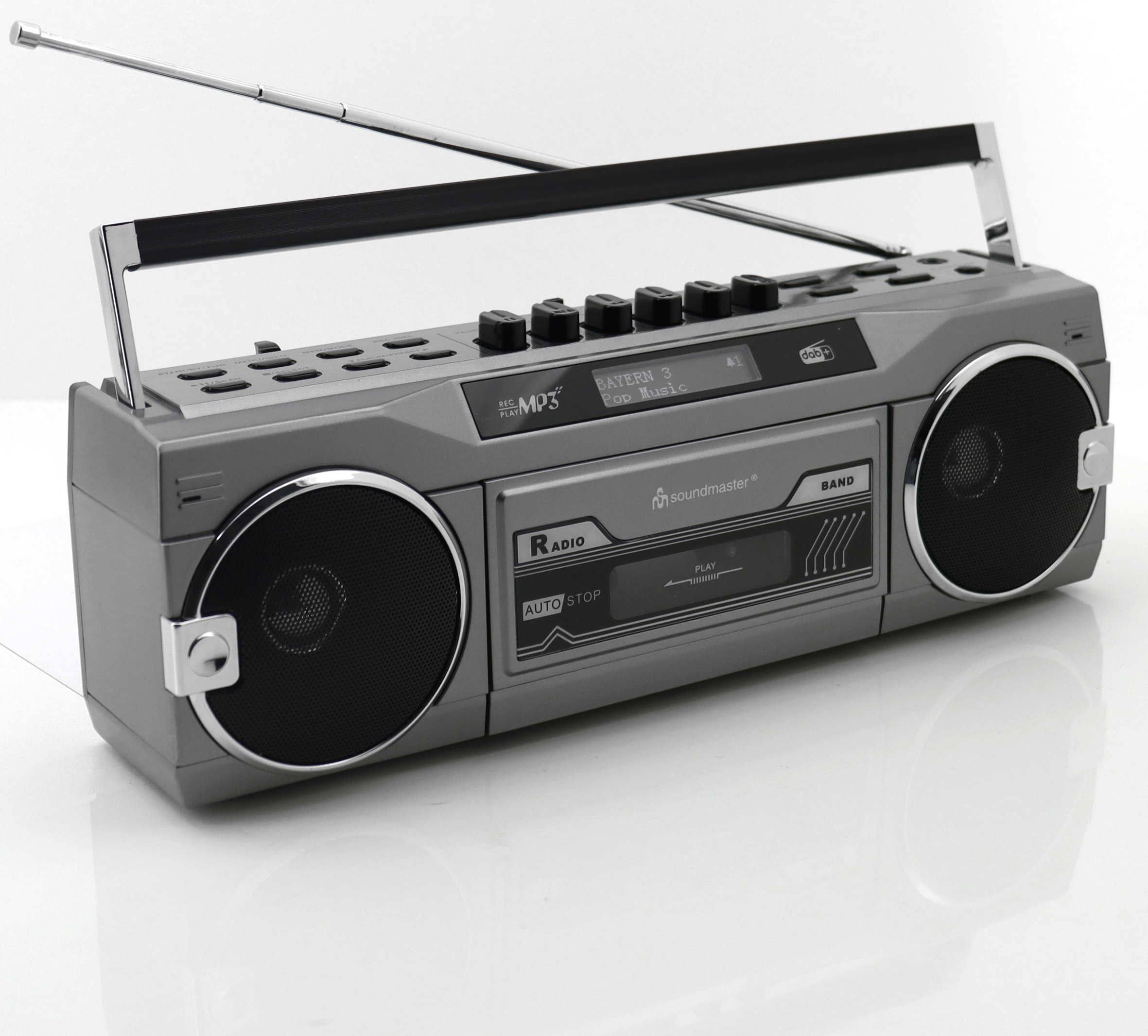 Retro stereo radio cassette recorder with DAB+/FM - USB/SD encoding - Bluetooth®