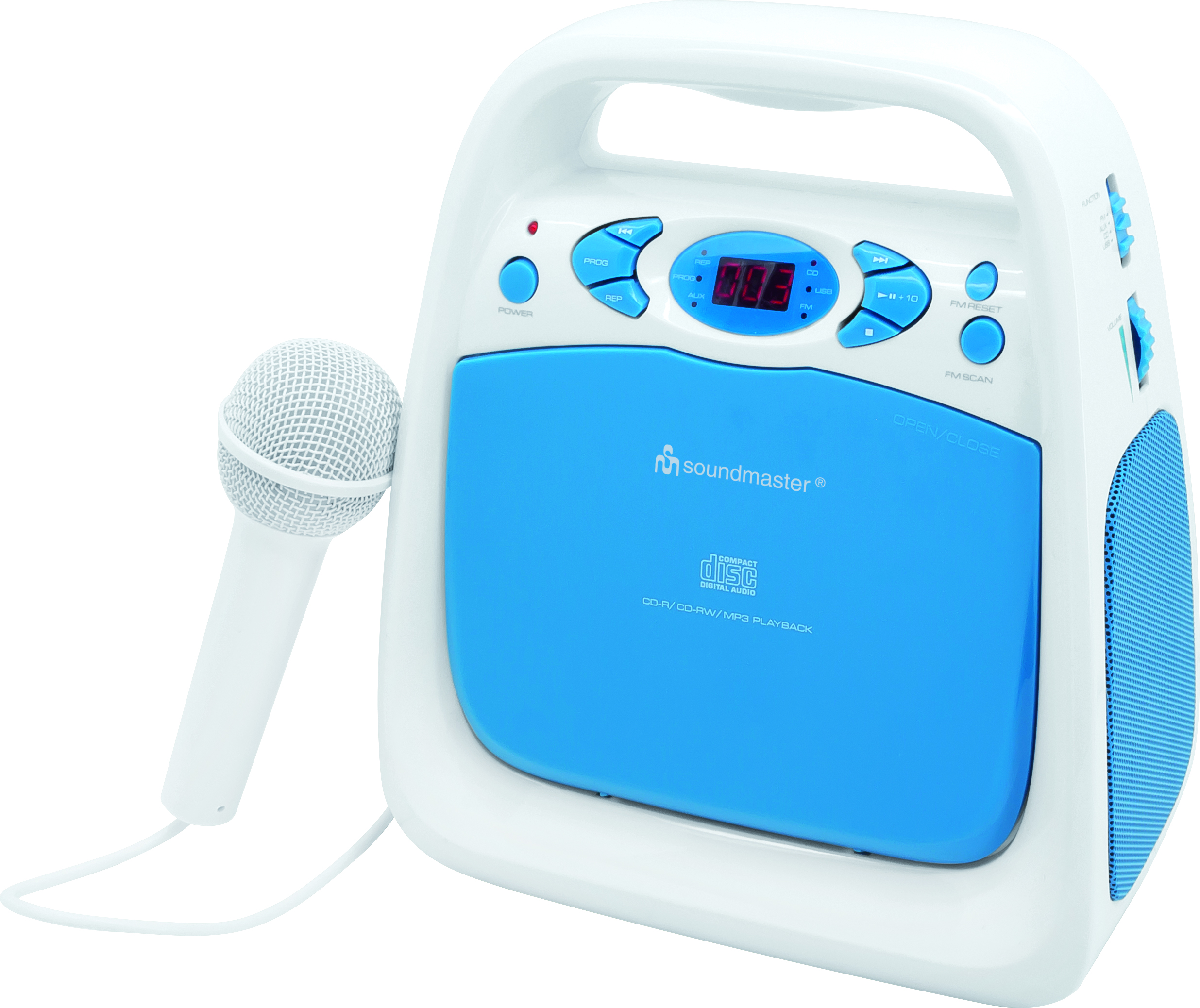Kinderradio, CD/USB-Spieler mit Mitsing-Funktion