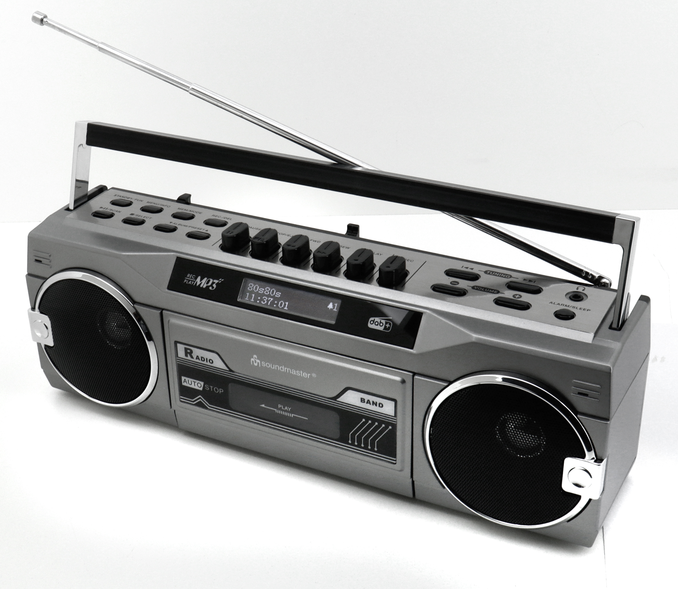 Retro stereo radio cassette recorder with DAB+/FM - USB/SD encoding - Bluetooth®