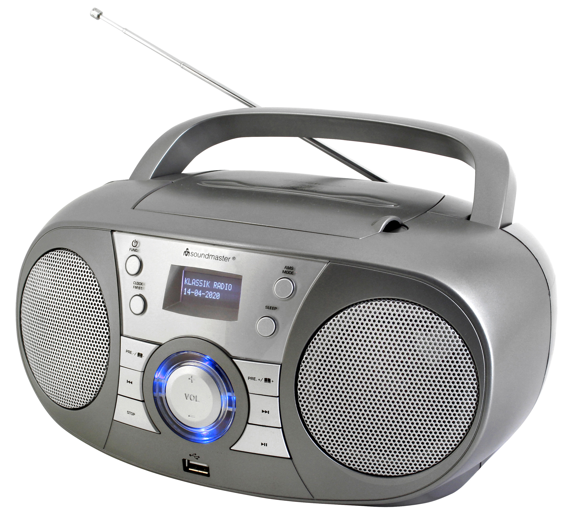 CD/MP3 Boombox with DAB+/FM radio, Bluetooth®, USB