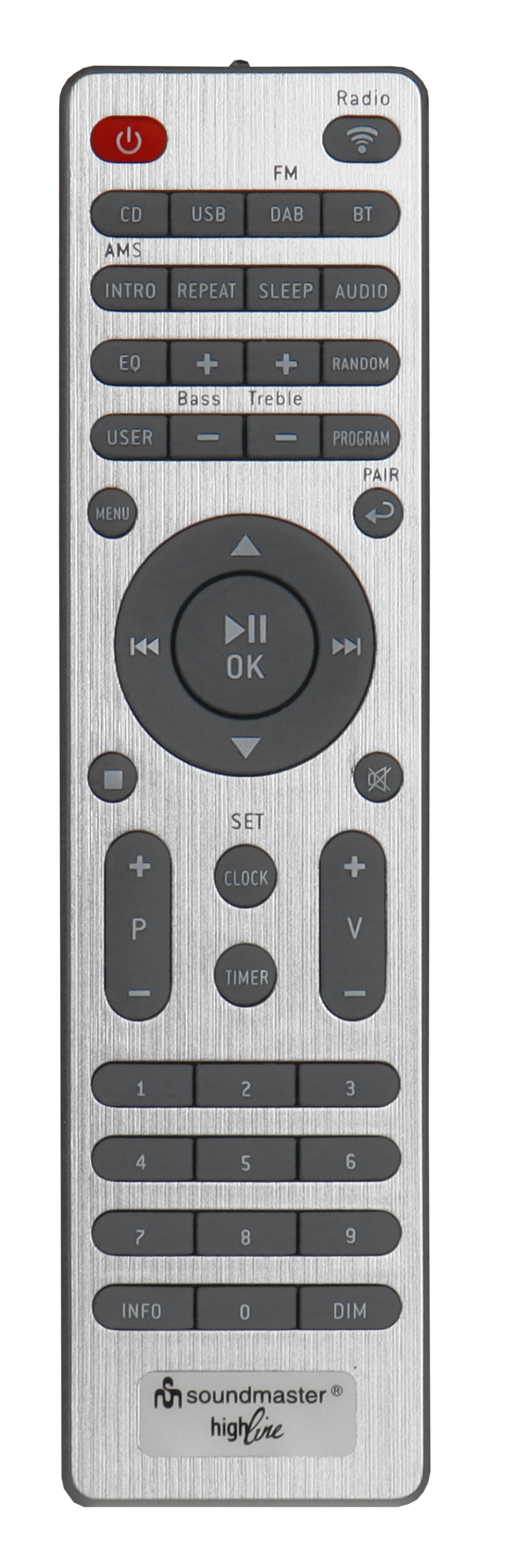 Stereo music centre with WLAN-internet/DAB+/FM-radio, CD/MP3, USB, Bluetooth®, LED ambient lighting, APP control