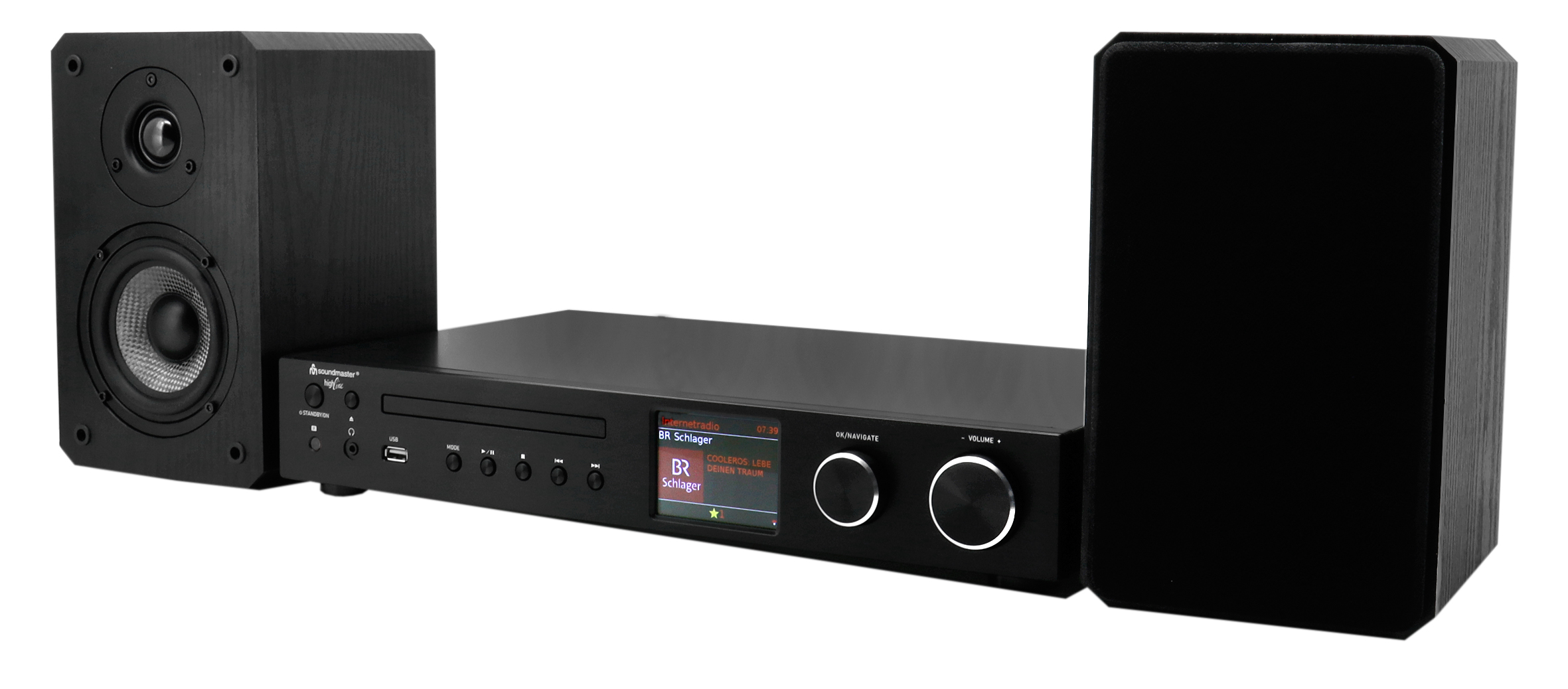 2 x 50 W Bookshelf speaker
