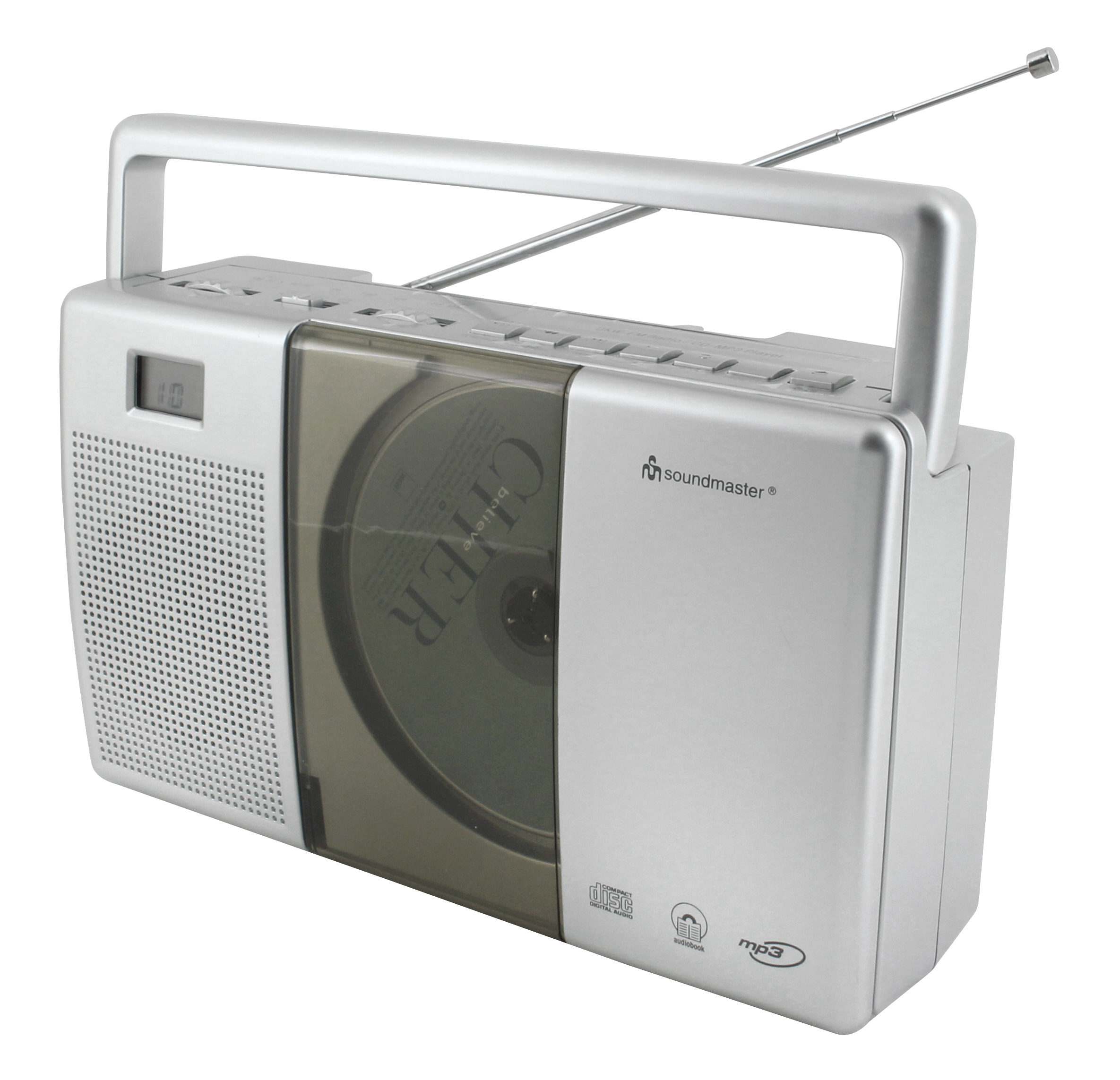 CD/MP3-player with last track resume & FM radio