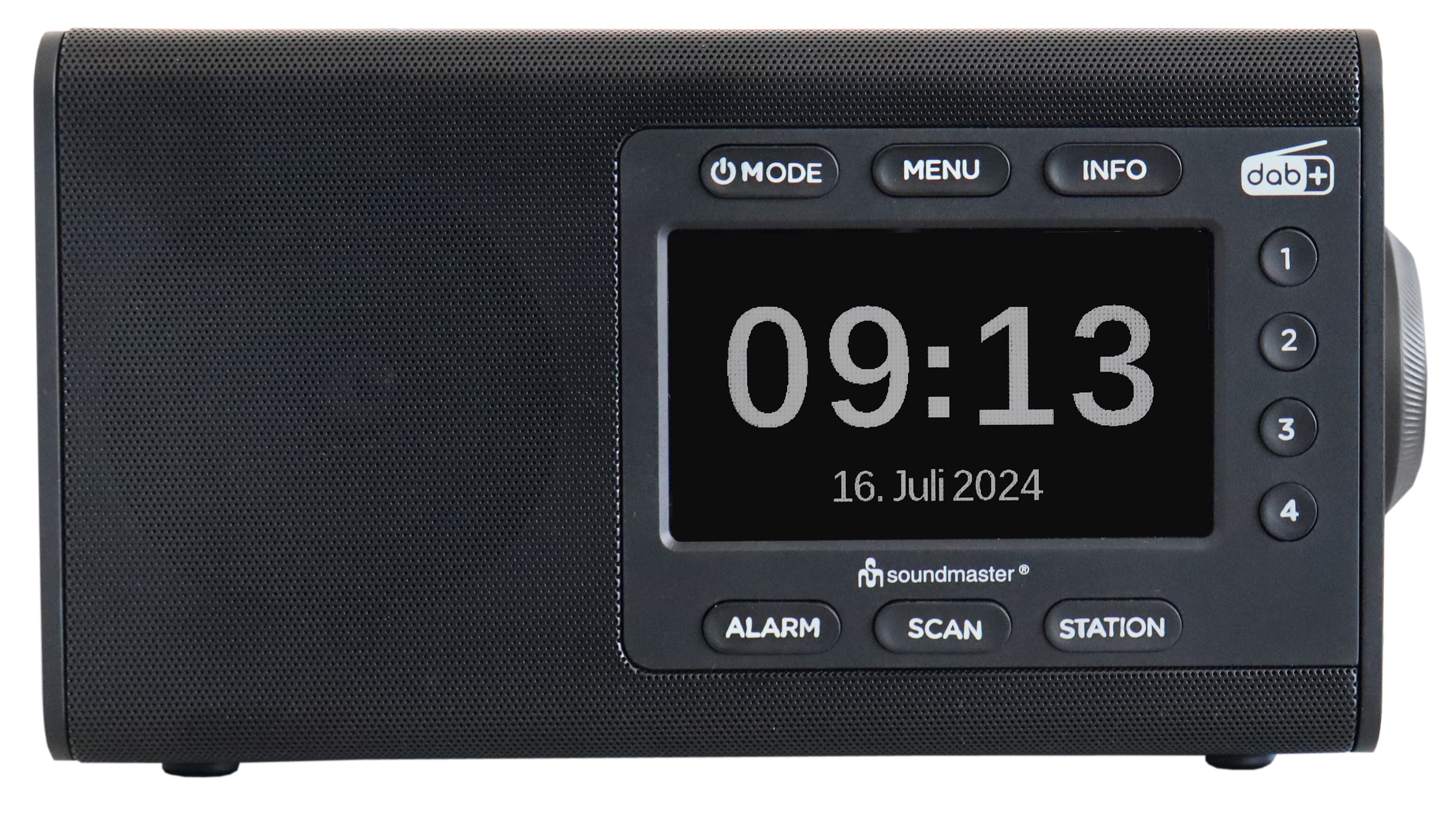 DAB+/FM-RDS radio with big colour display, preset buttons