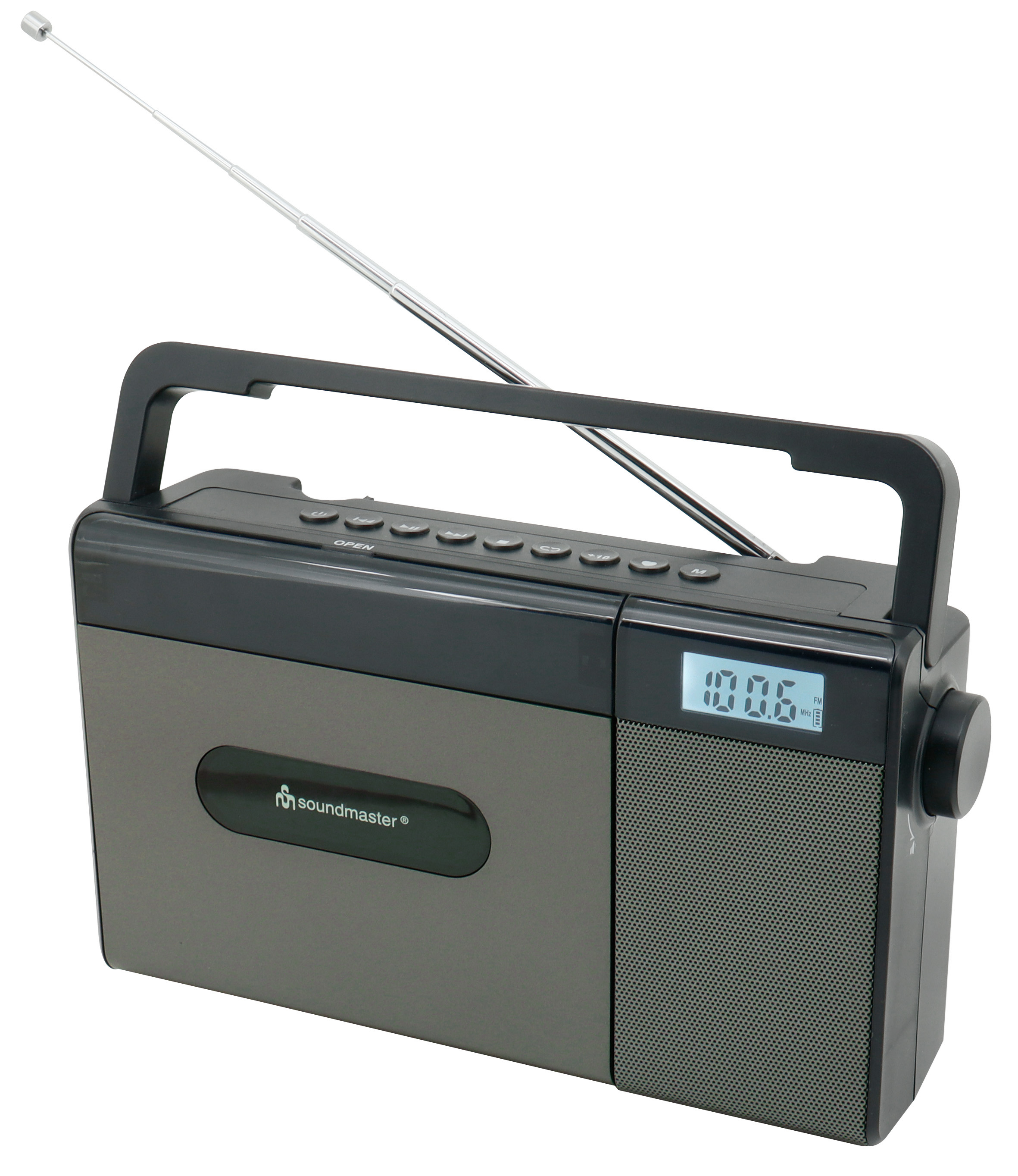 FM radio with CD/MP3, USB, Bluetooth®, Li-Ion battery