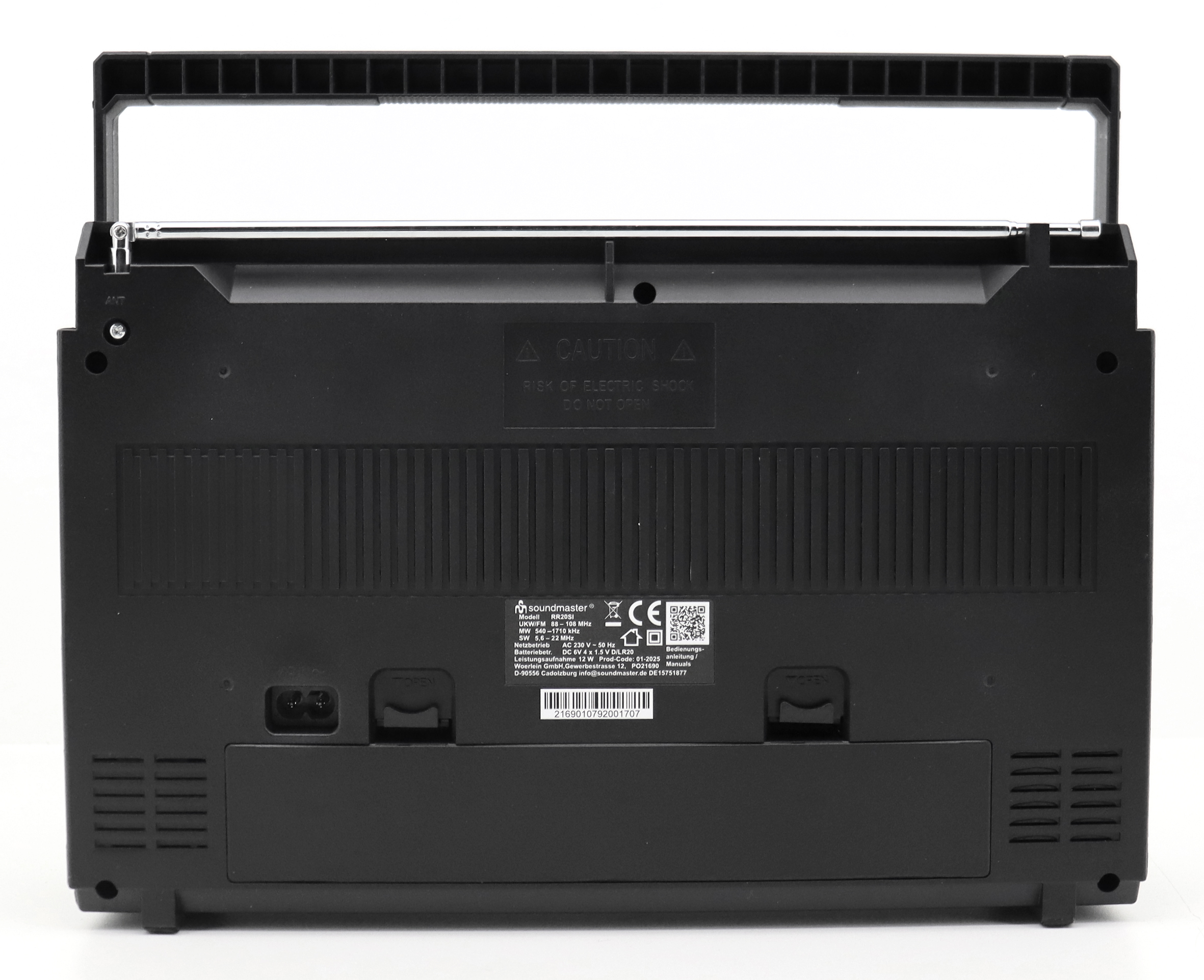 Retro radio cassette recorder with USB playback