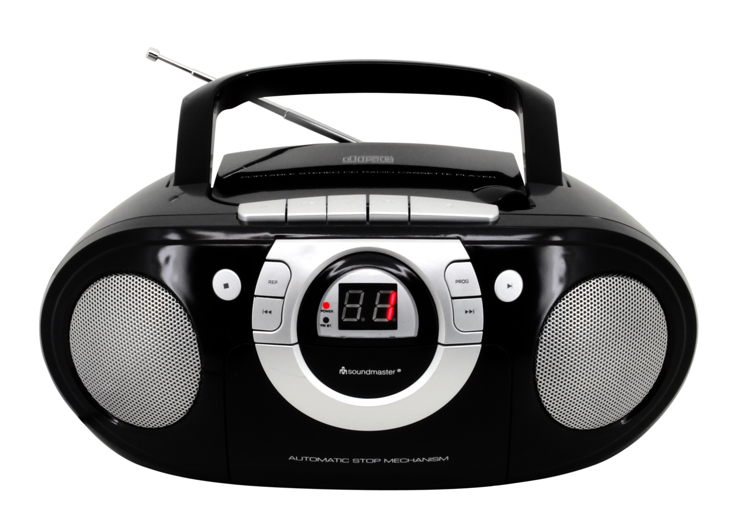CD Boombox with FM radio and cassette player