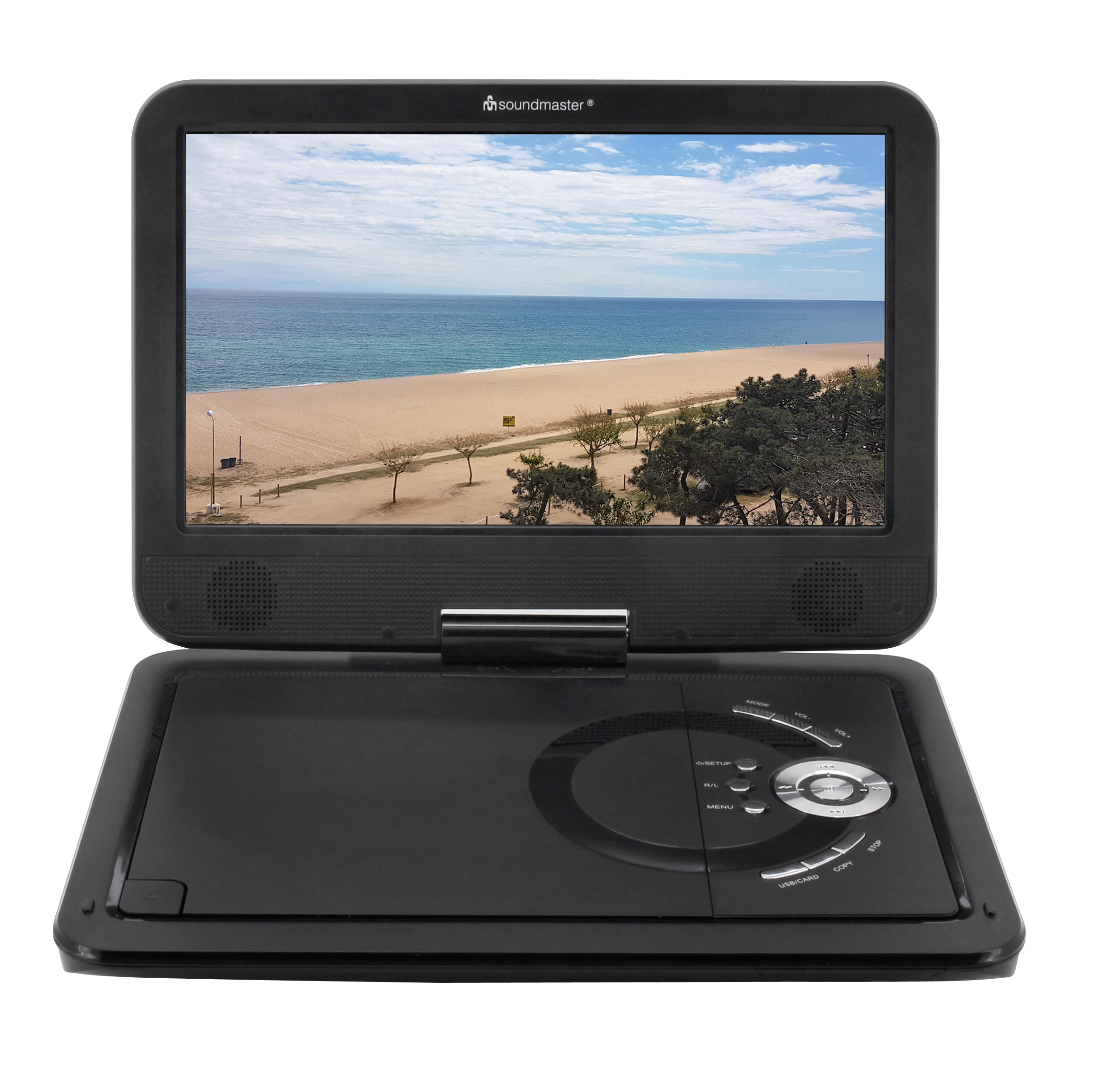 Portable DVD-player with DVB-T2 HD-tuner / 10.1" TFT screen