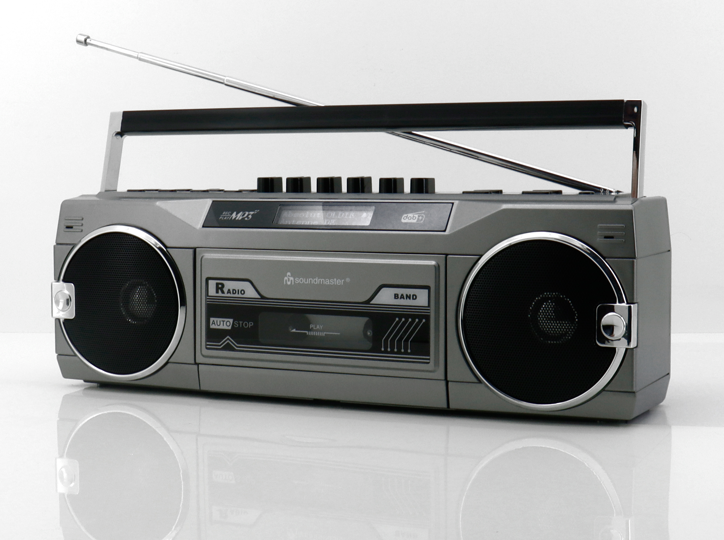 Retro stereo radio cassette recorder with DAB+/FM - USB/SD encoding - Bluetooth®