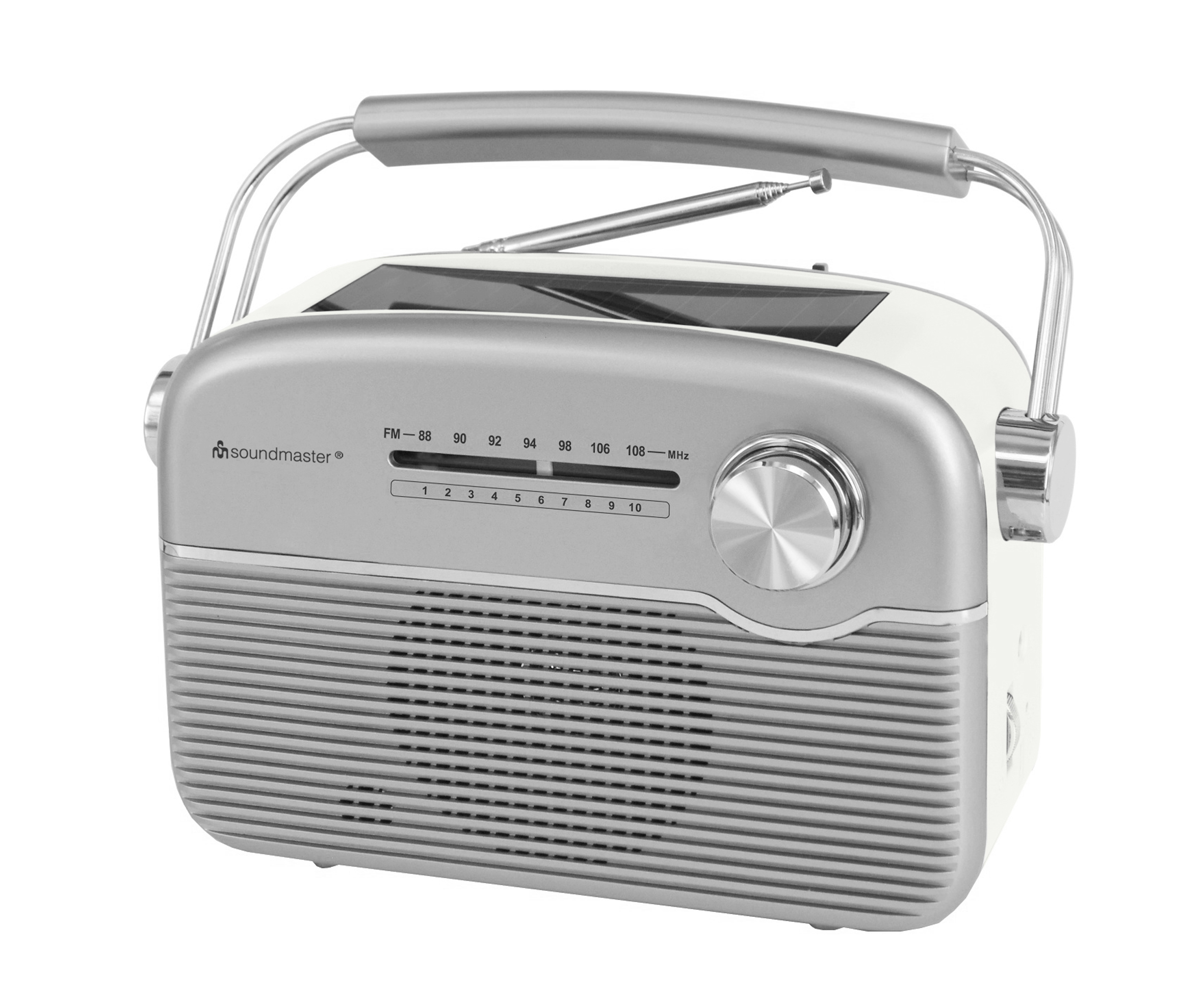 FM radio with solar panel