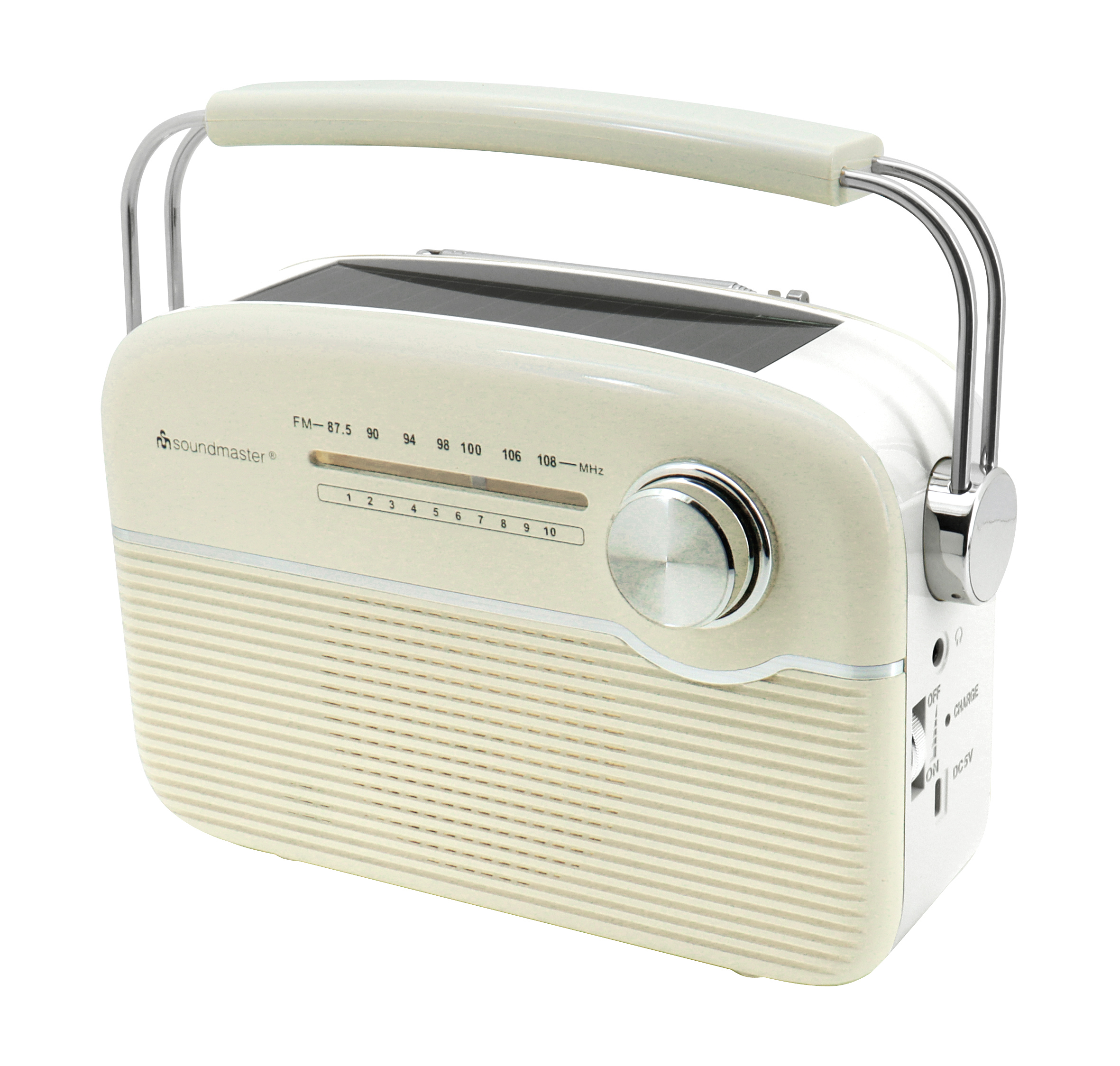 FM radio with solar panel