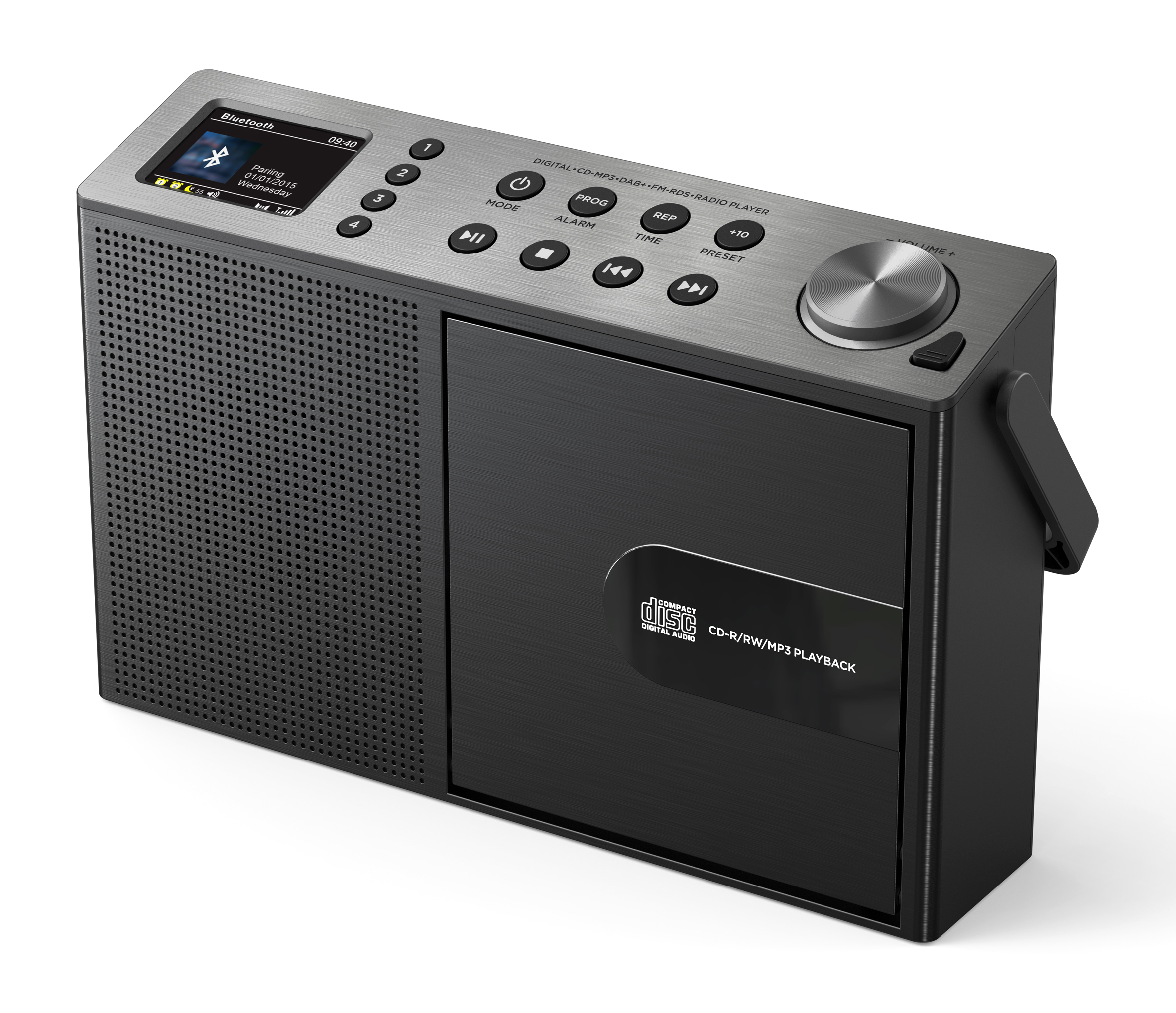 DAB+/UKW Radio mit CD/MP3, USB, Bluetooth®, Farbdisplay