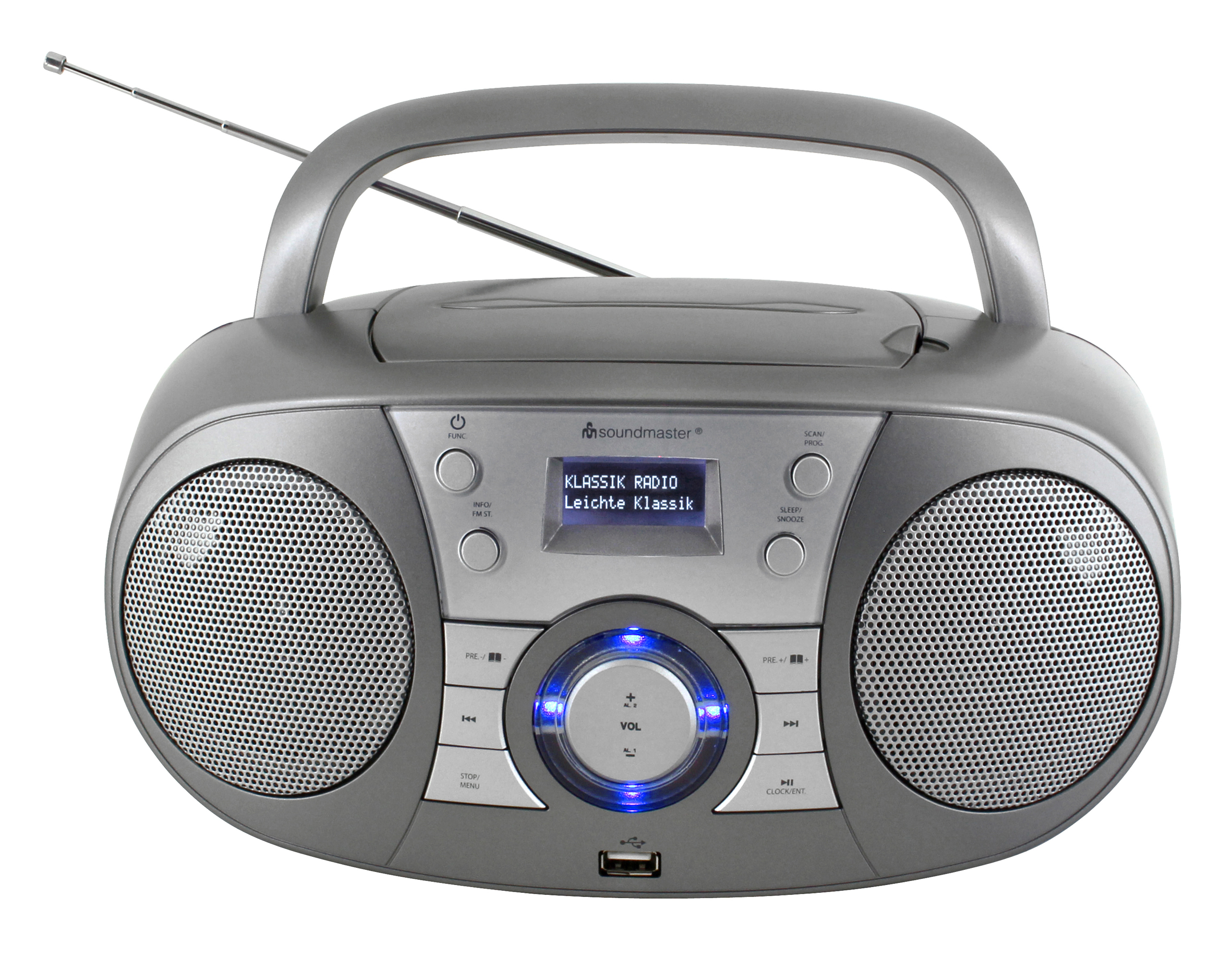 CD/MP3 Boombox with DAB+/FM radio, Bluetooth®, USB