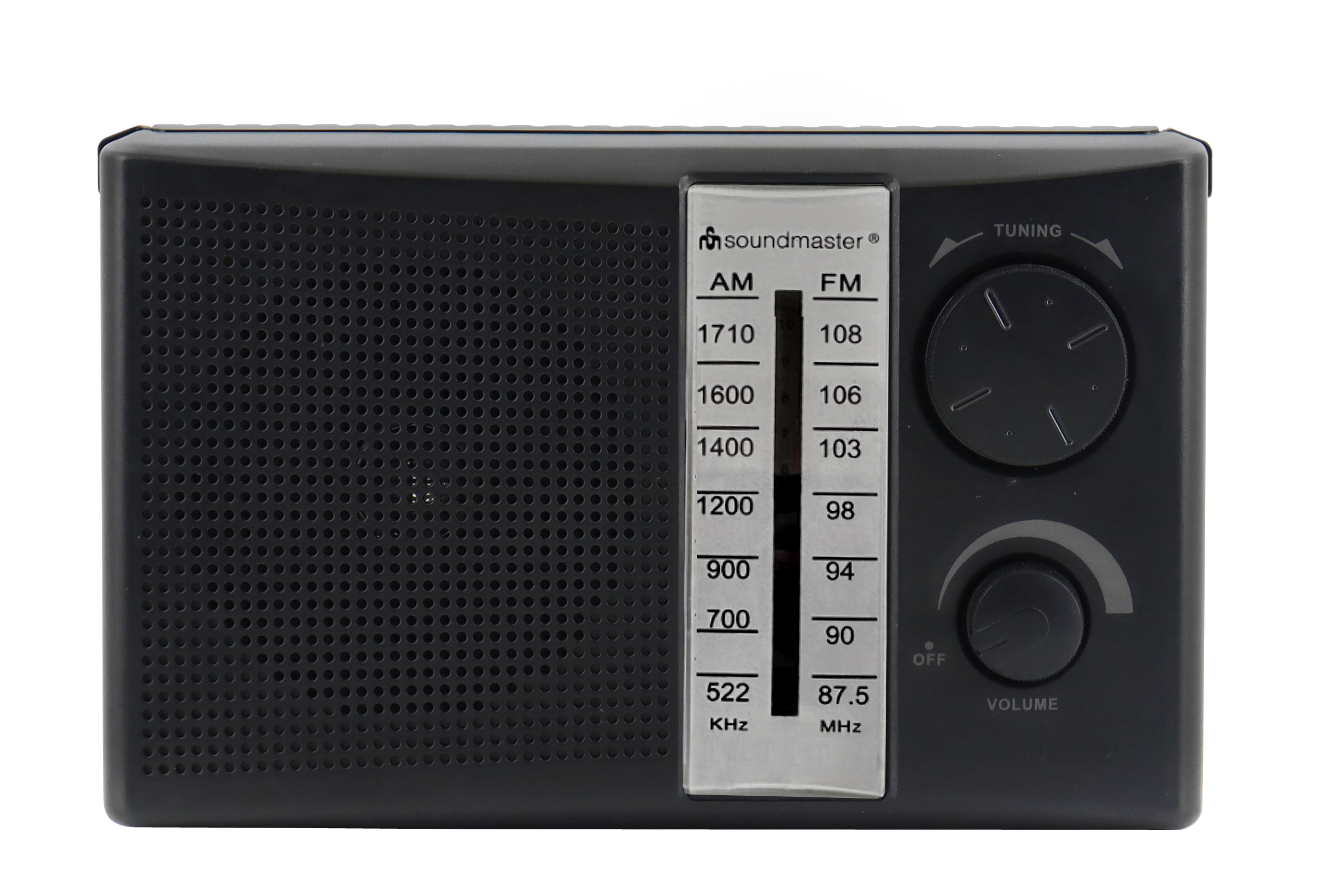 FM/AM portable radio for AC/DC operation