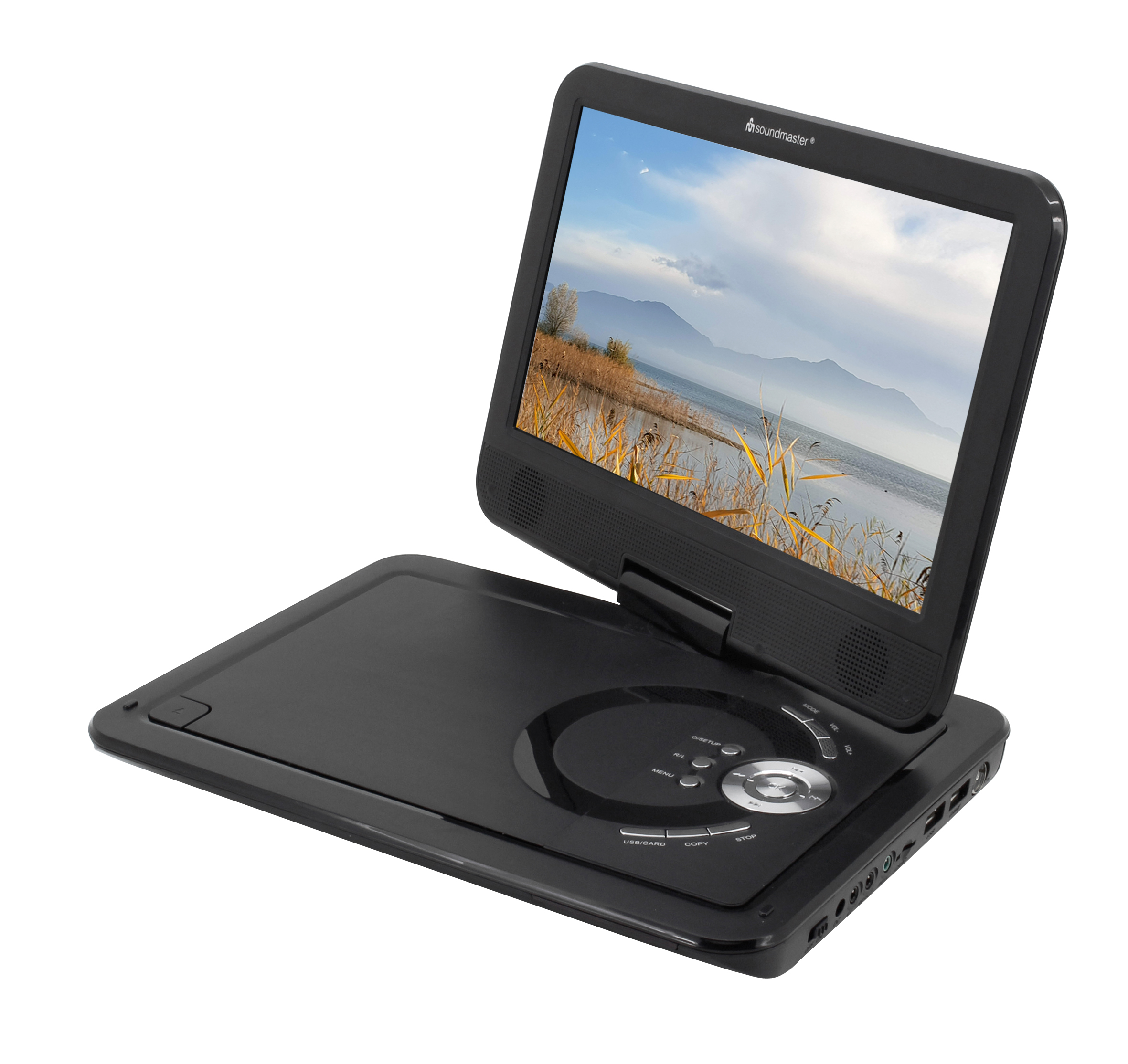 Portable DVD-player with DVB-T2 HD-tuner / 10.1" TFT screen