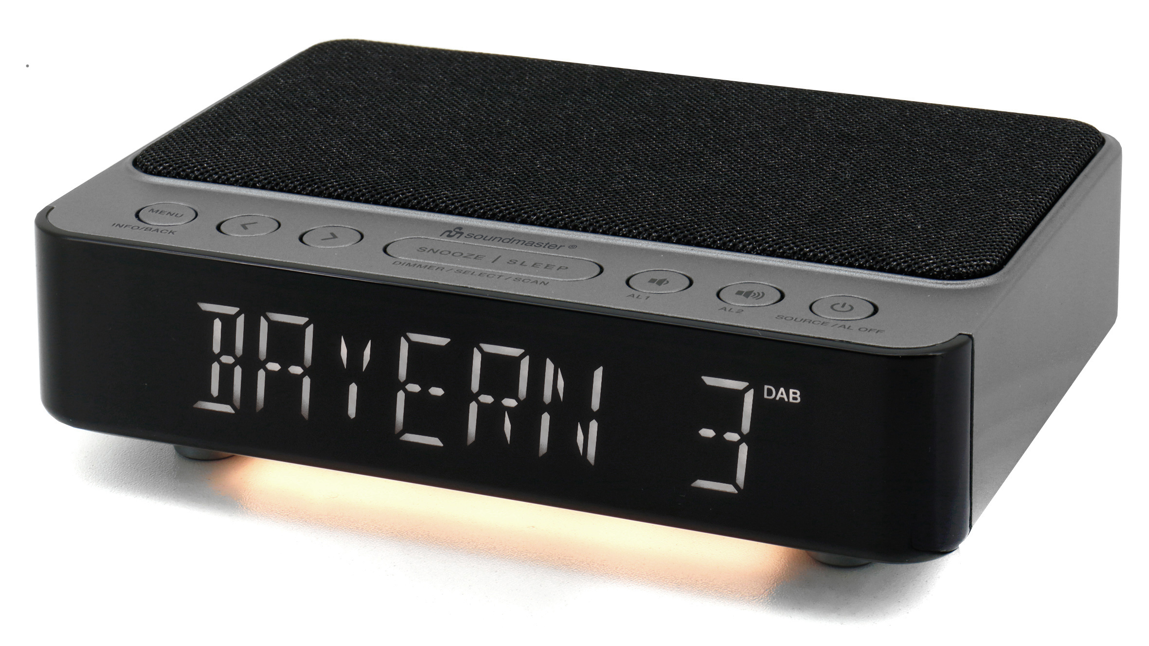 DAB+/FM clock radio with wireless charging function
