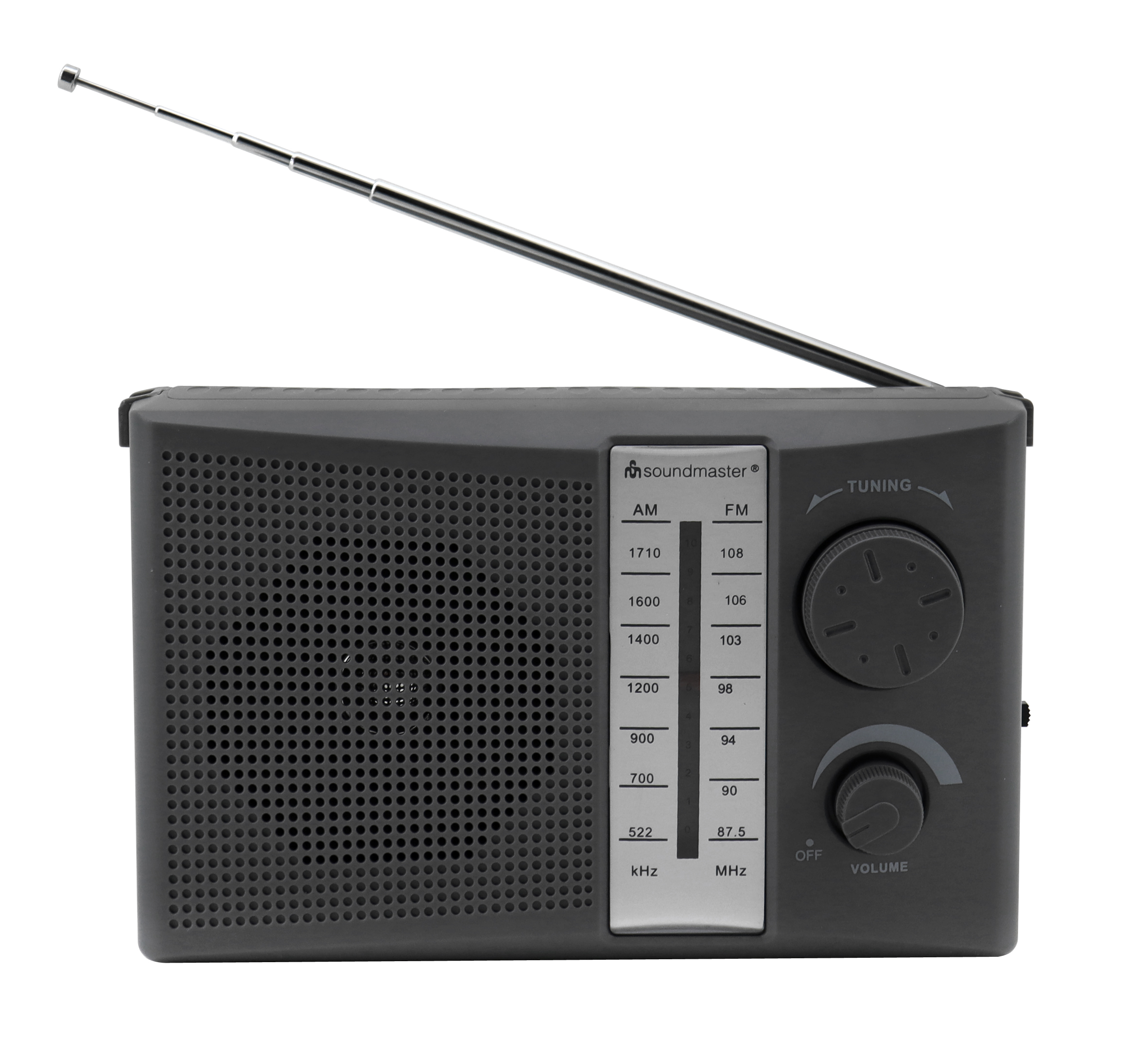 FM/AM portable radio for AC/DC operation