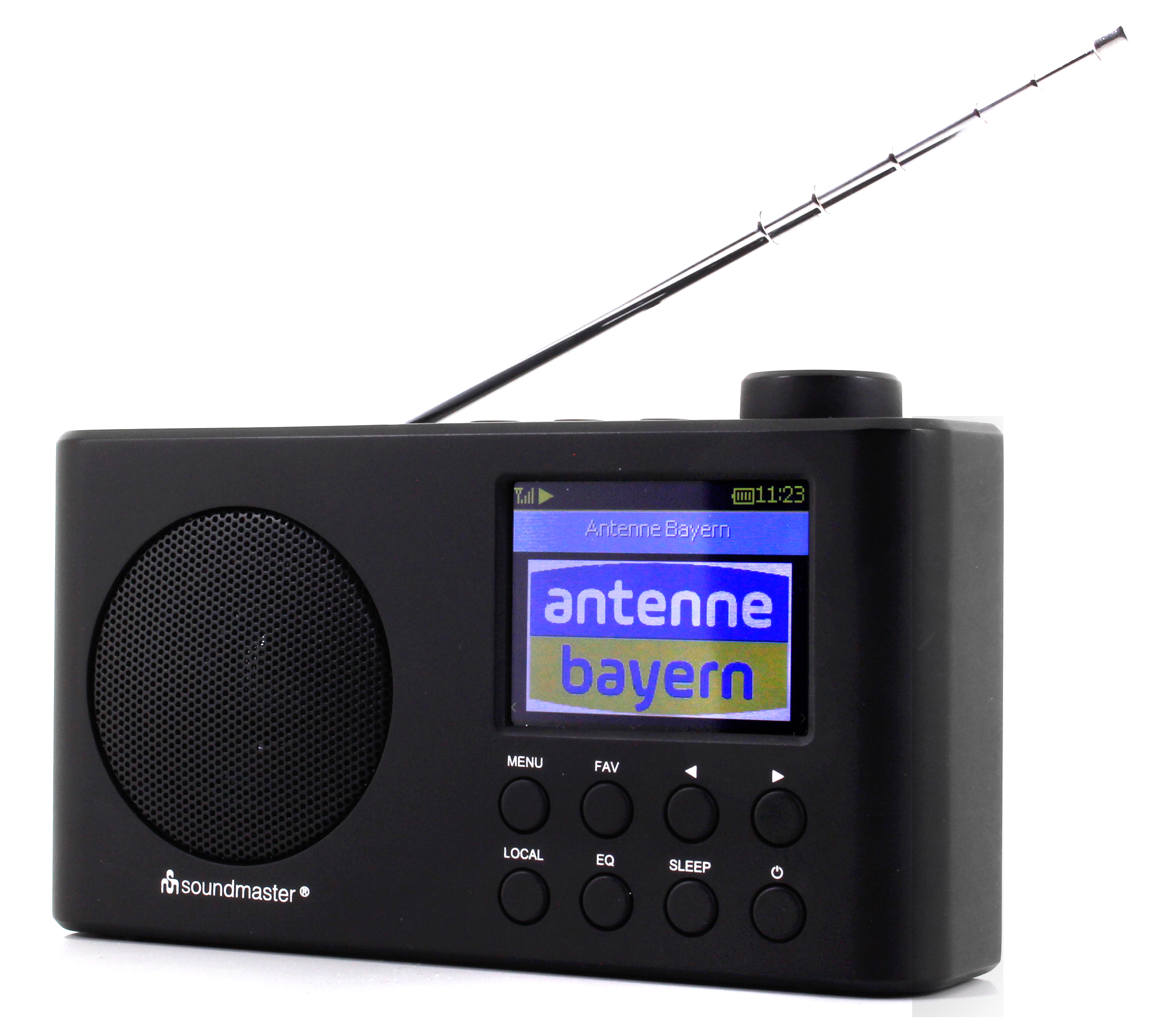 Portable WLAN-internet/DAB+/FM-radio with Bluetooth®, rechargeable Li-Ion battery