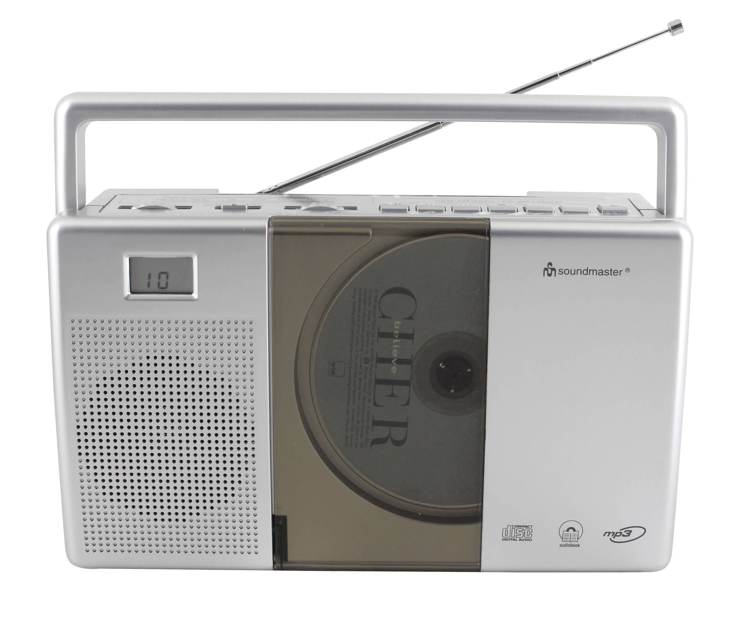 CD/MP3-player with last track resume & FM radio