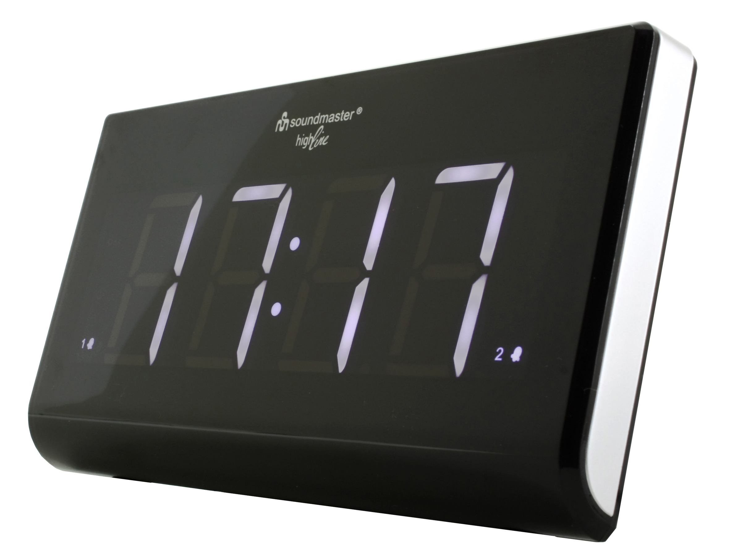Jumbo LED clock radio with dimmer