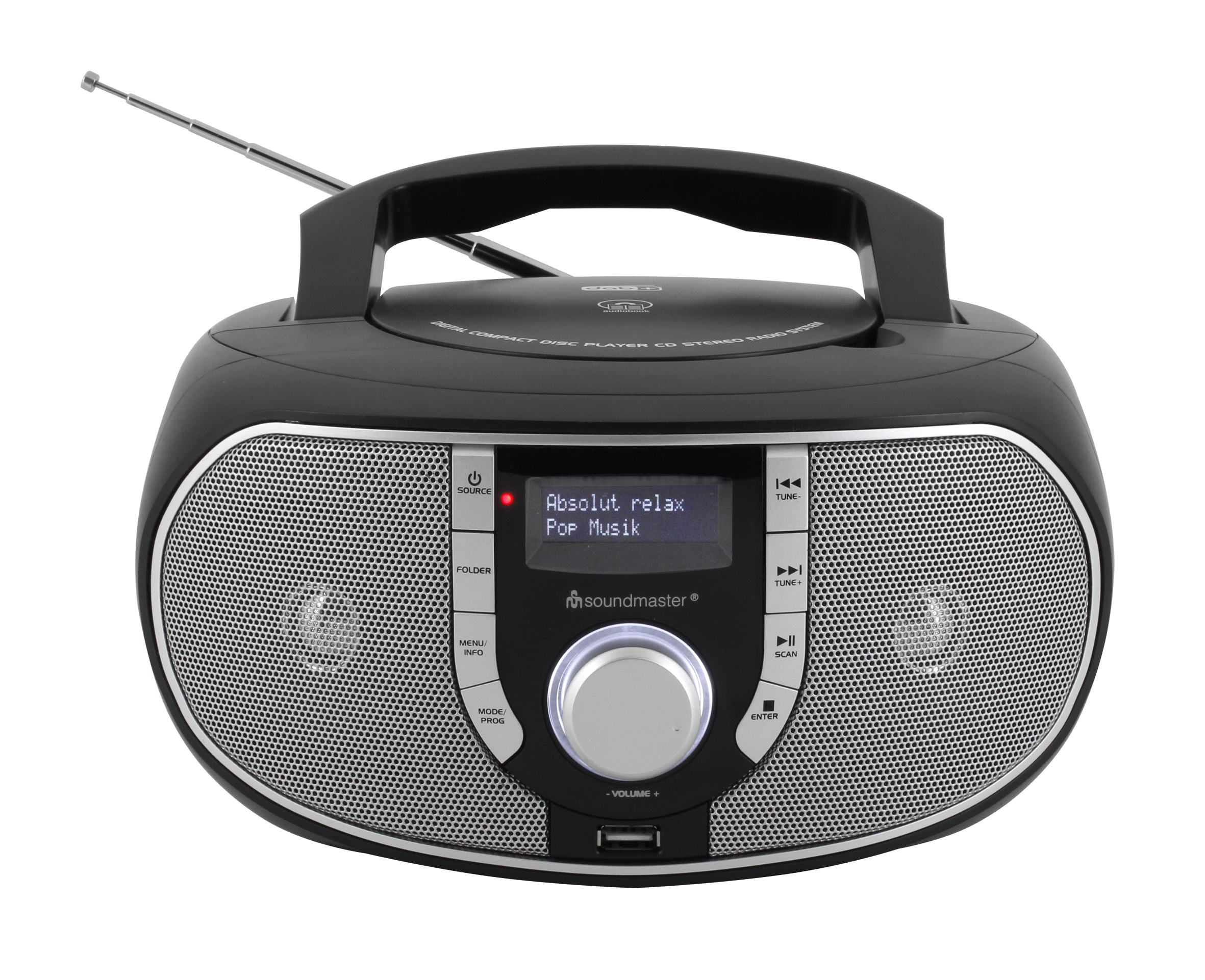 CD/MP3 Boombox mit DAB+/UKW Radio, USB CD/MP3 Boombox mit DAB+/UKW Radio, USB