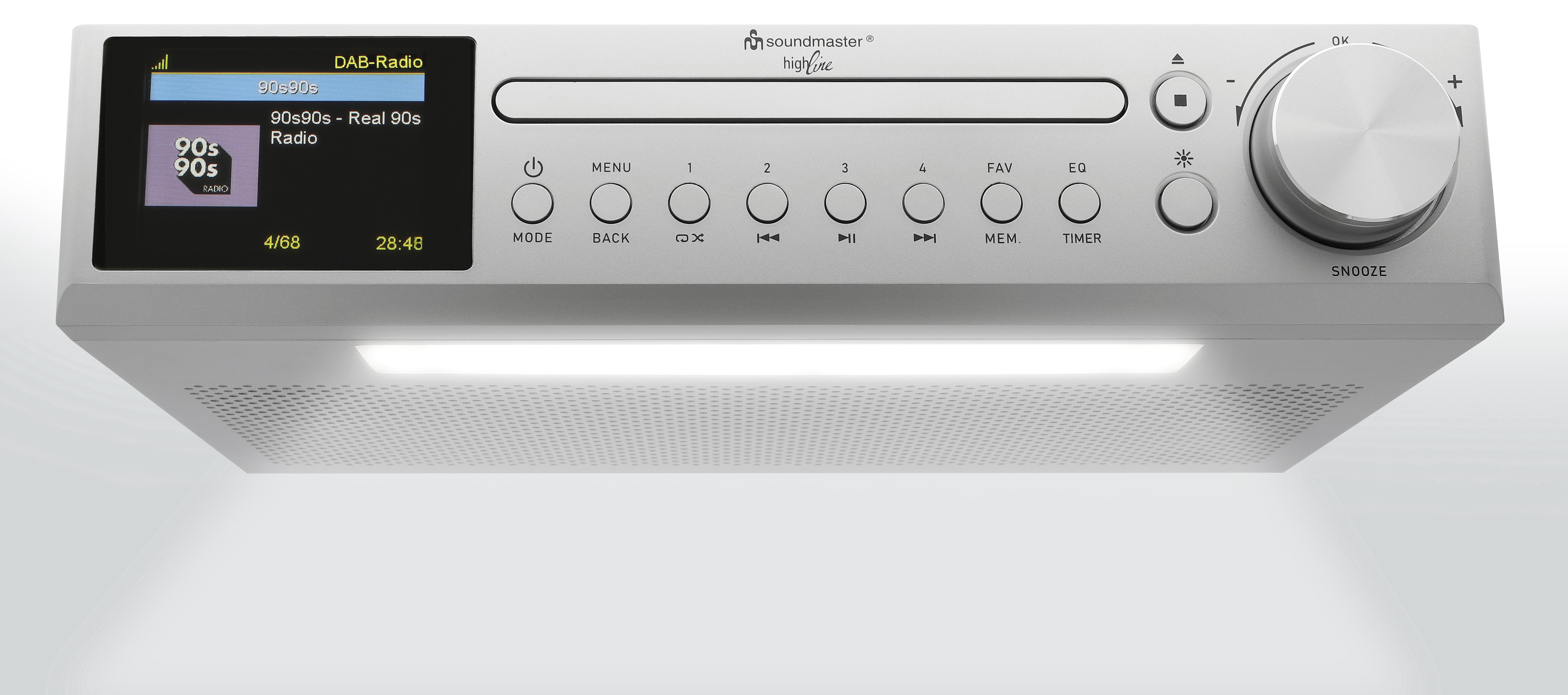Kitchen under cabinet music centre with WLAN-internet/DAB+/FM-radio, CD/MP3, Bluetooth®