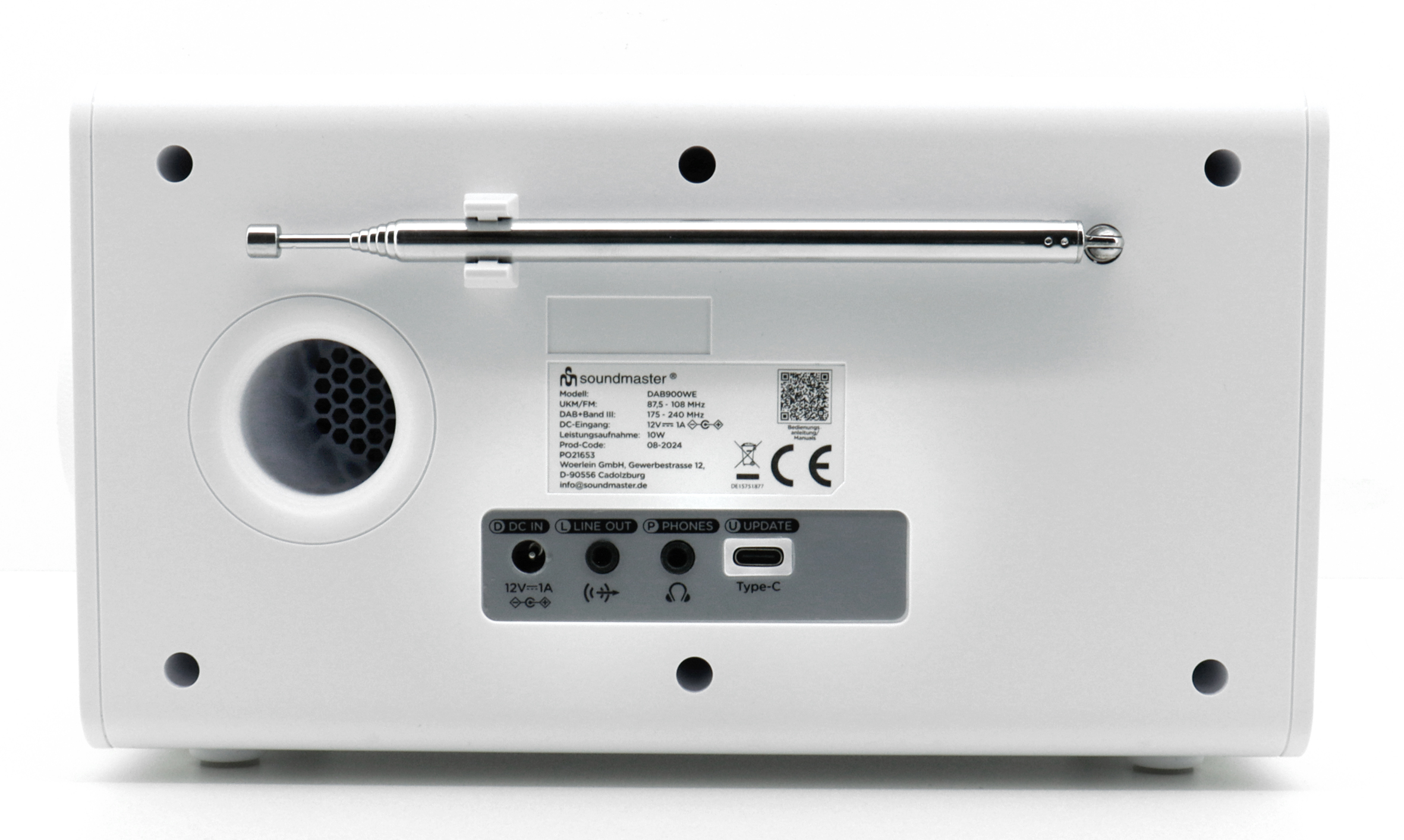 DAB+/FM-RDS radio with big colour display, preset buttons