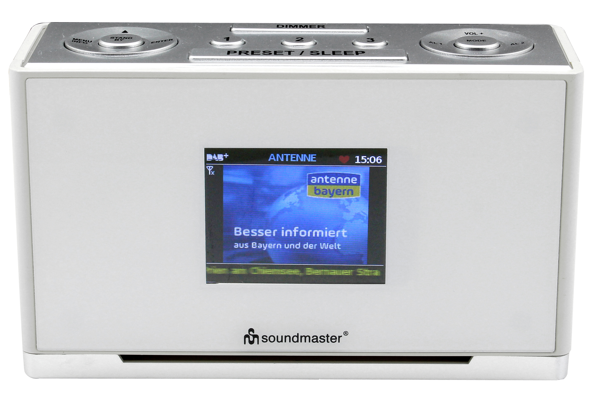 DAB+/UKW Uhrenradio mit Stationstasten