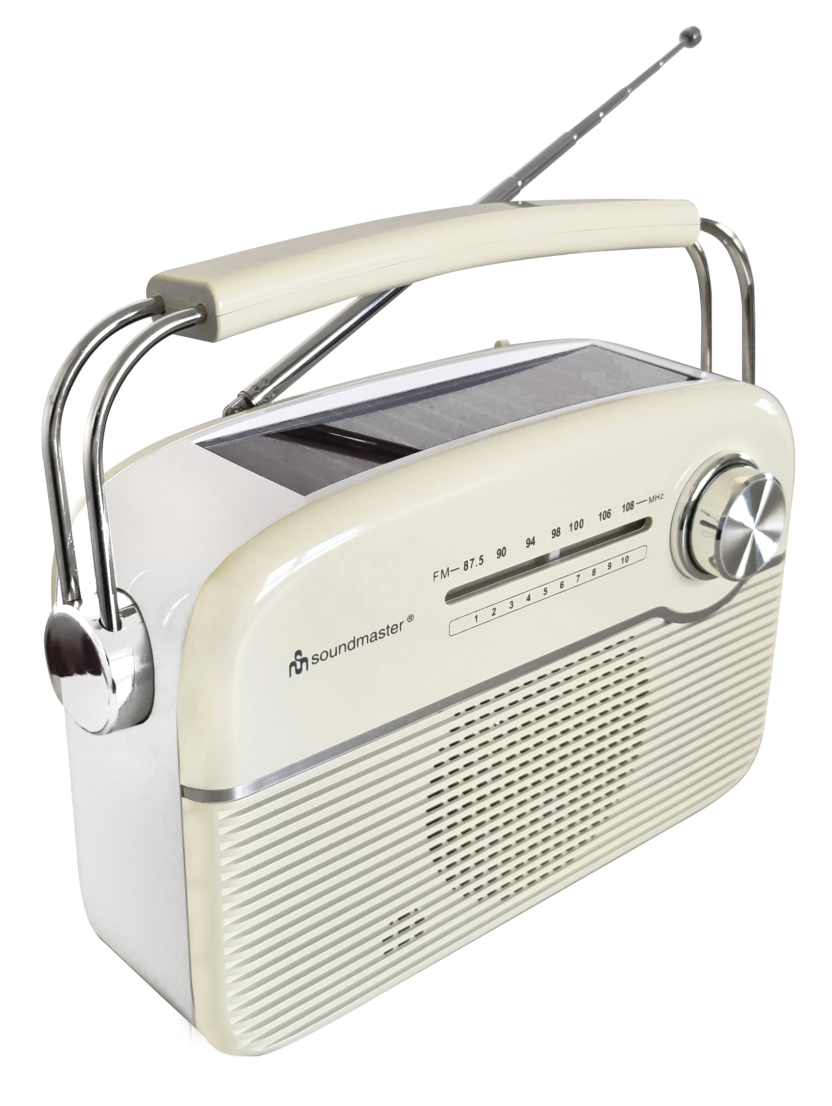 FM radio with solar panel