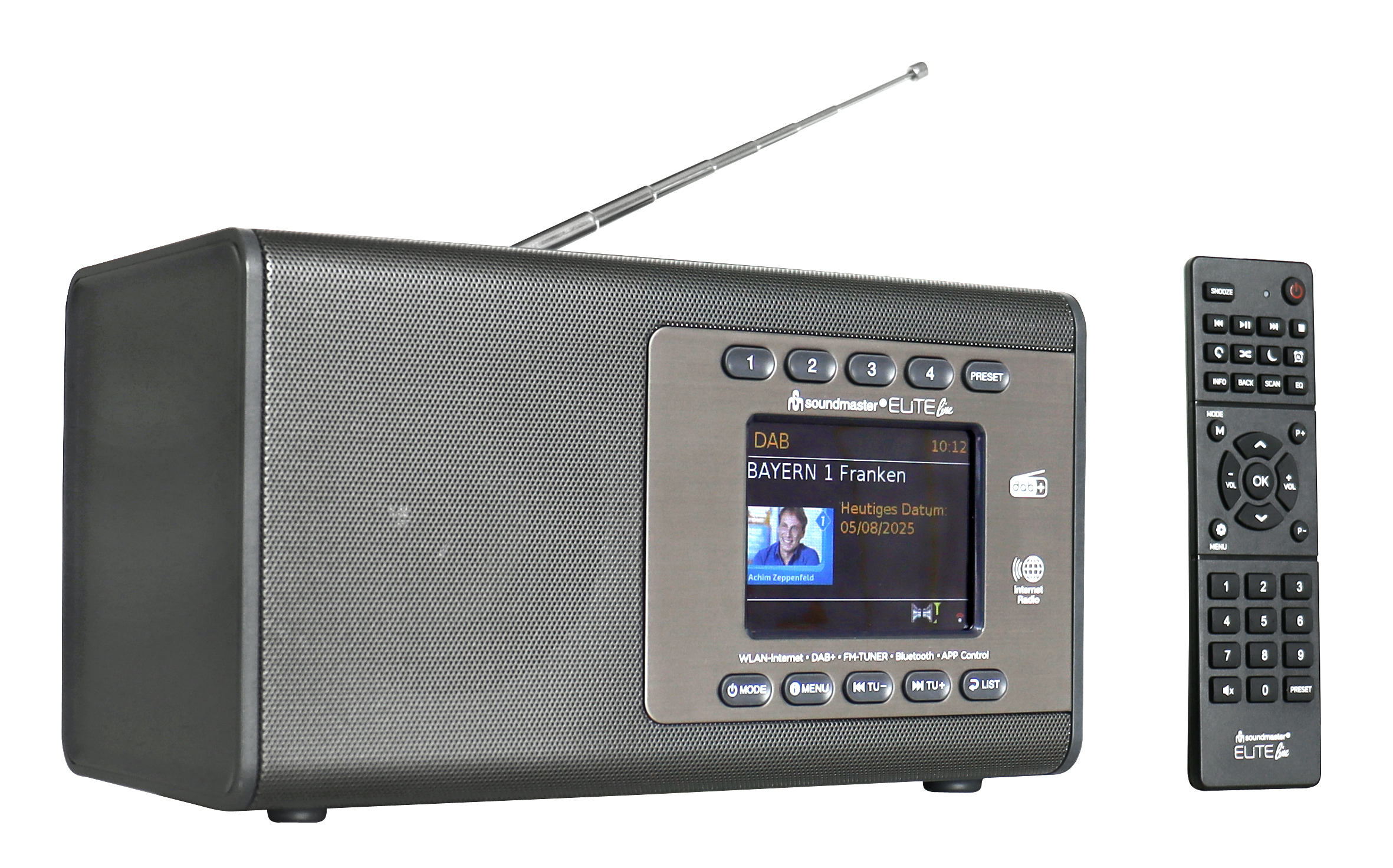 WLAN-Internet/DAB+/UKW Radio mit USB-MP3, Bluetooth®
