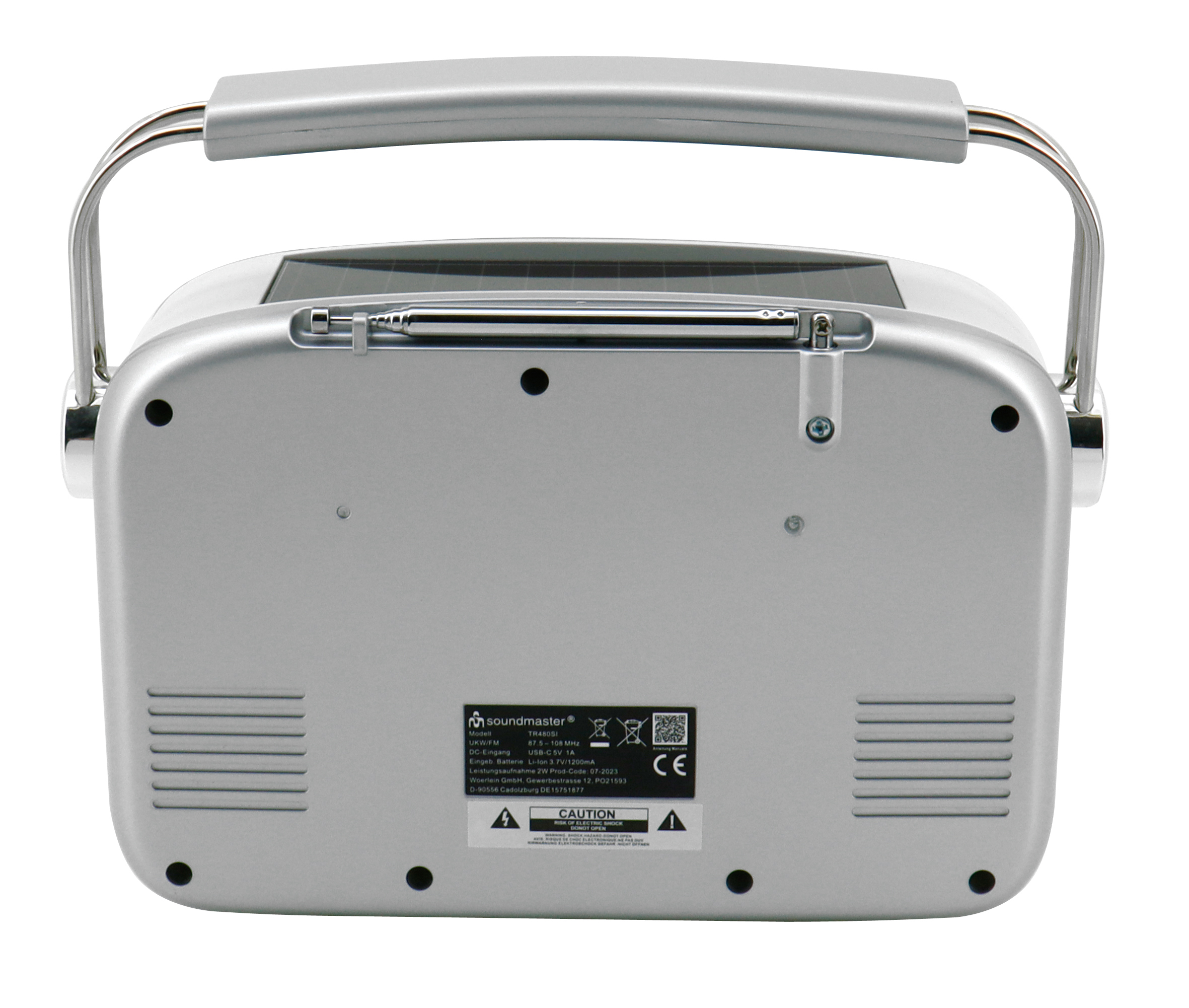 FM radio with solar panel