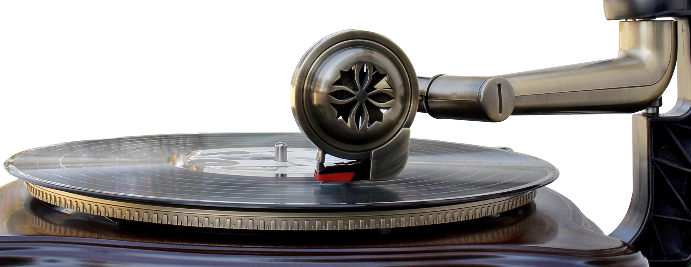 Stereo gramophone with FM/AM radio, CD/MP3, USB/SD, Bluetooth®, cassette player, encoding