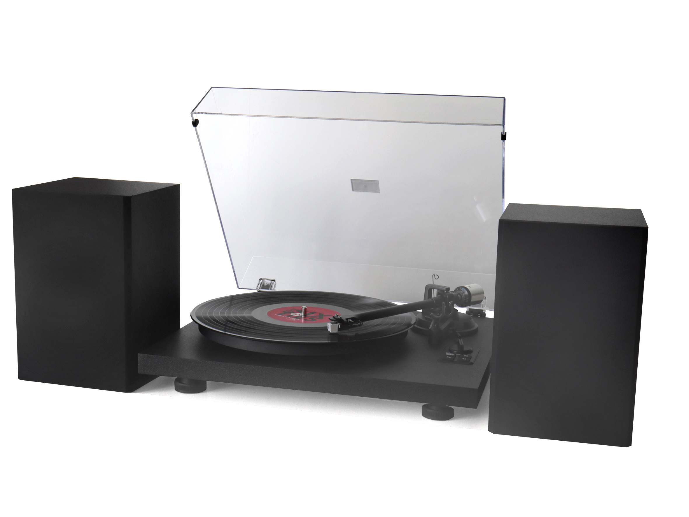 Turntable with Bluetooth®, PC encoding, 2-way bass reflex speakers
