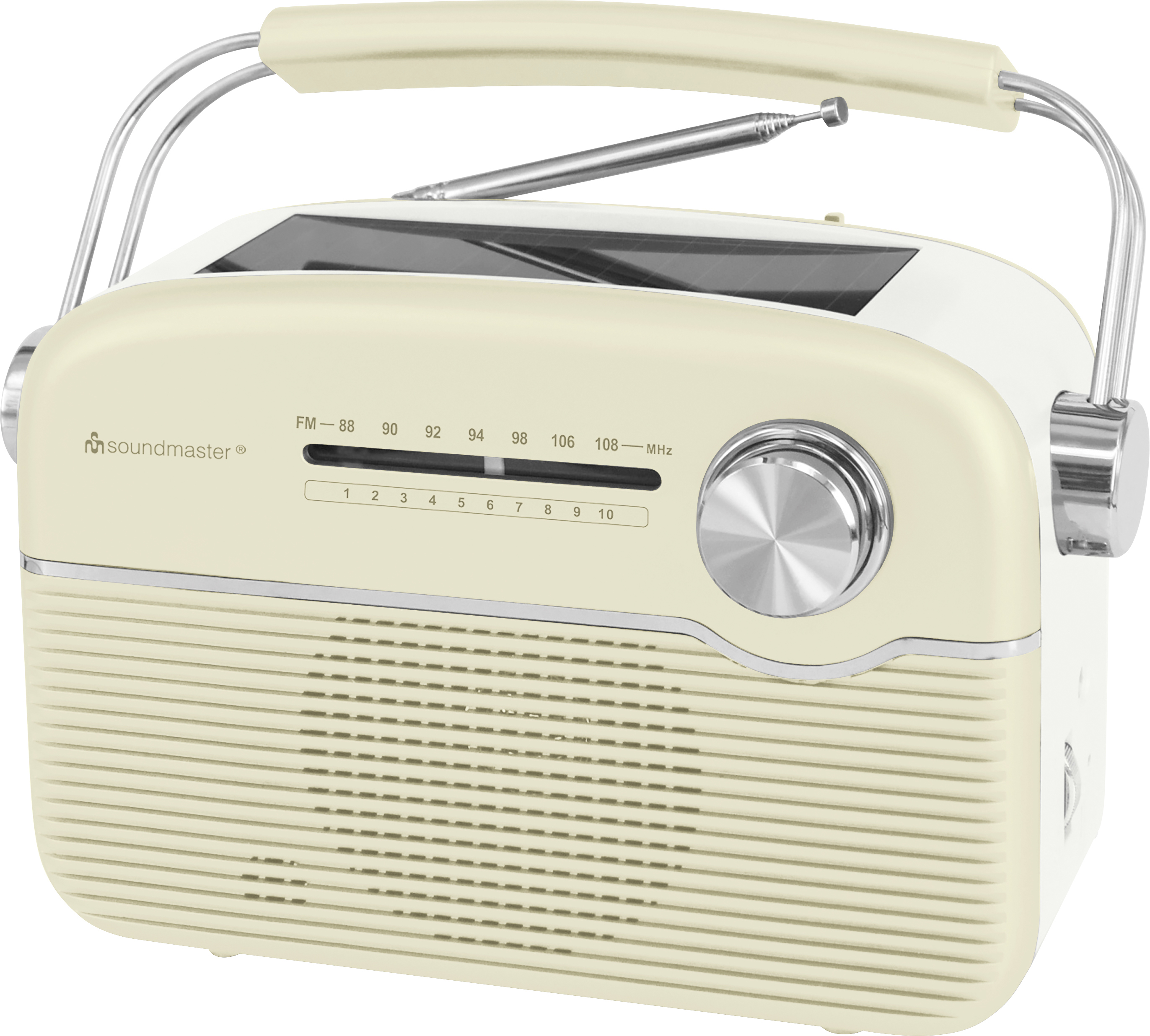 FM radio with solar panel