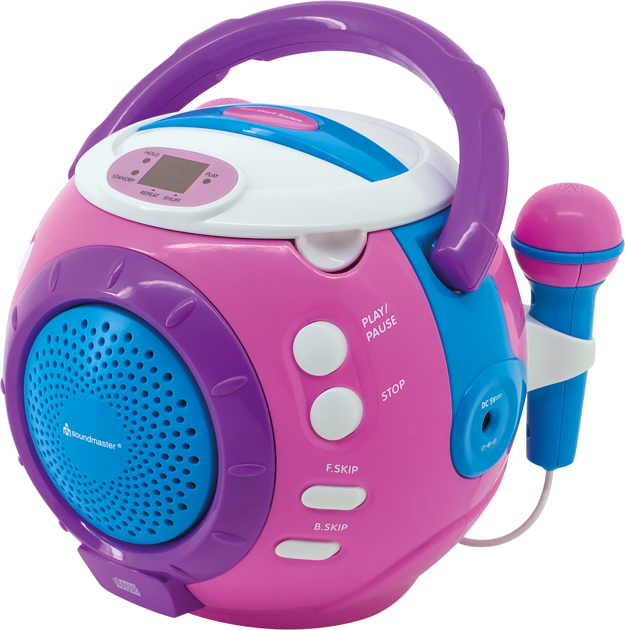 Children CD player with sing-a-long function