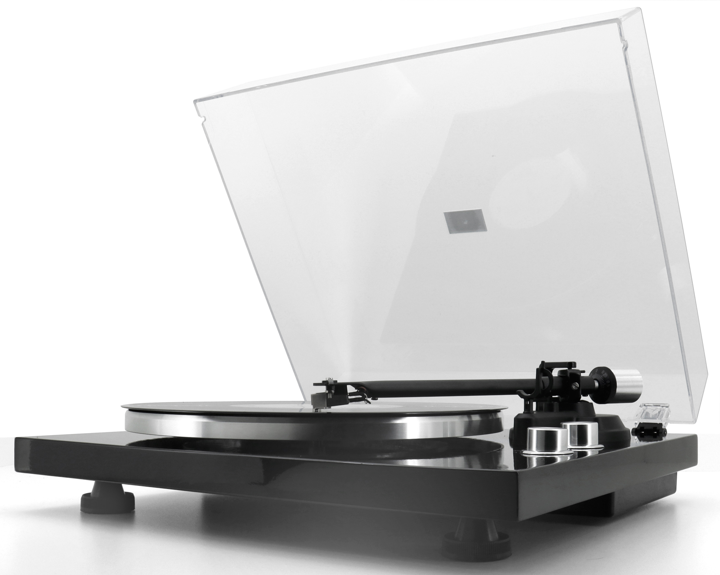 Turntable with magnet cartridge system, Bluetooth® transmission