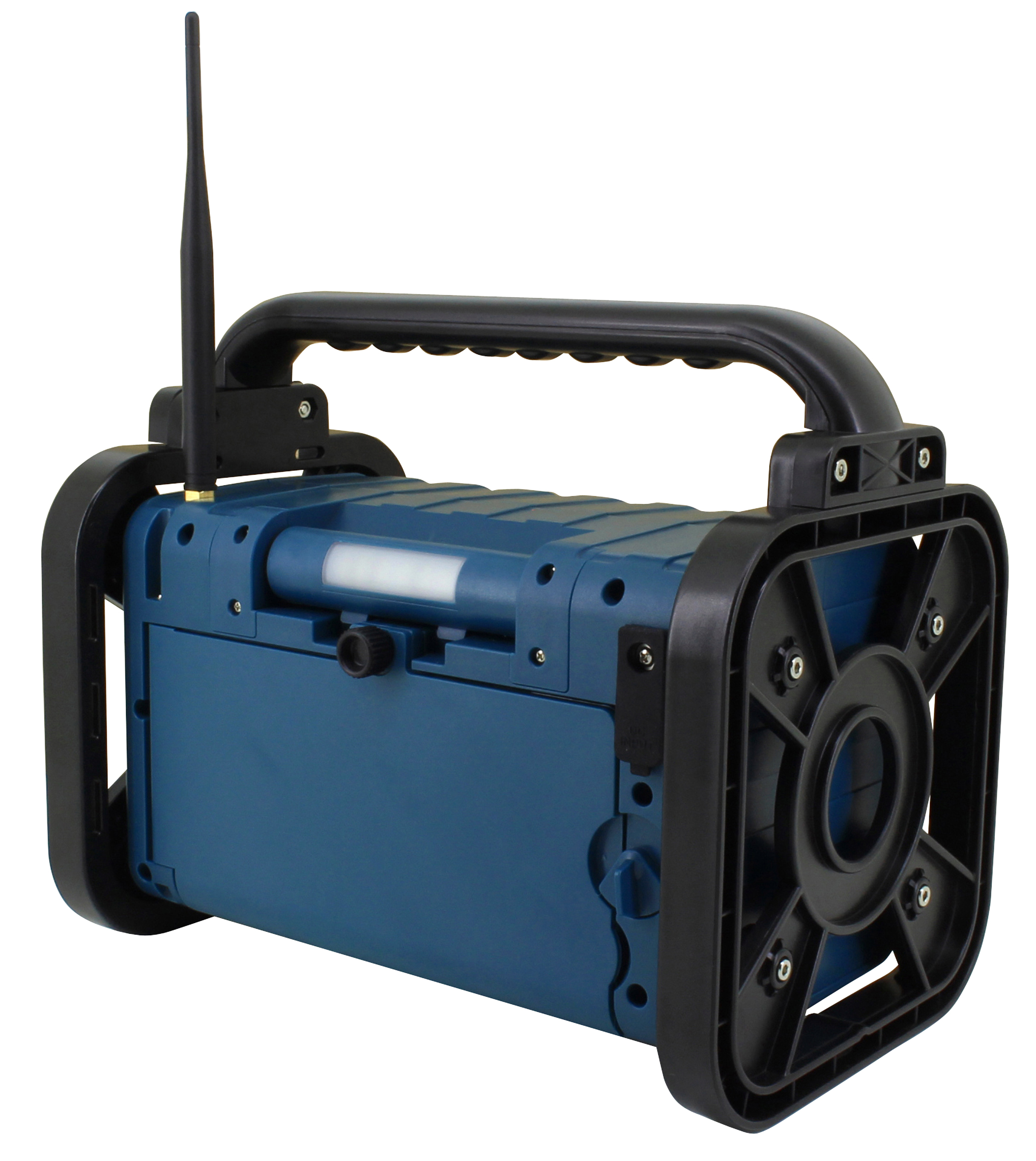 Stereo DAB+/FM construction-/garden radio with Bluetooth®, LED work light & Li-Ion battery