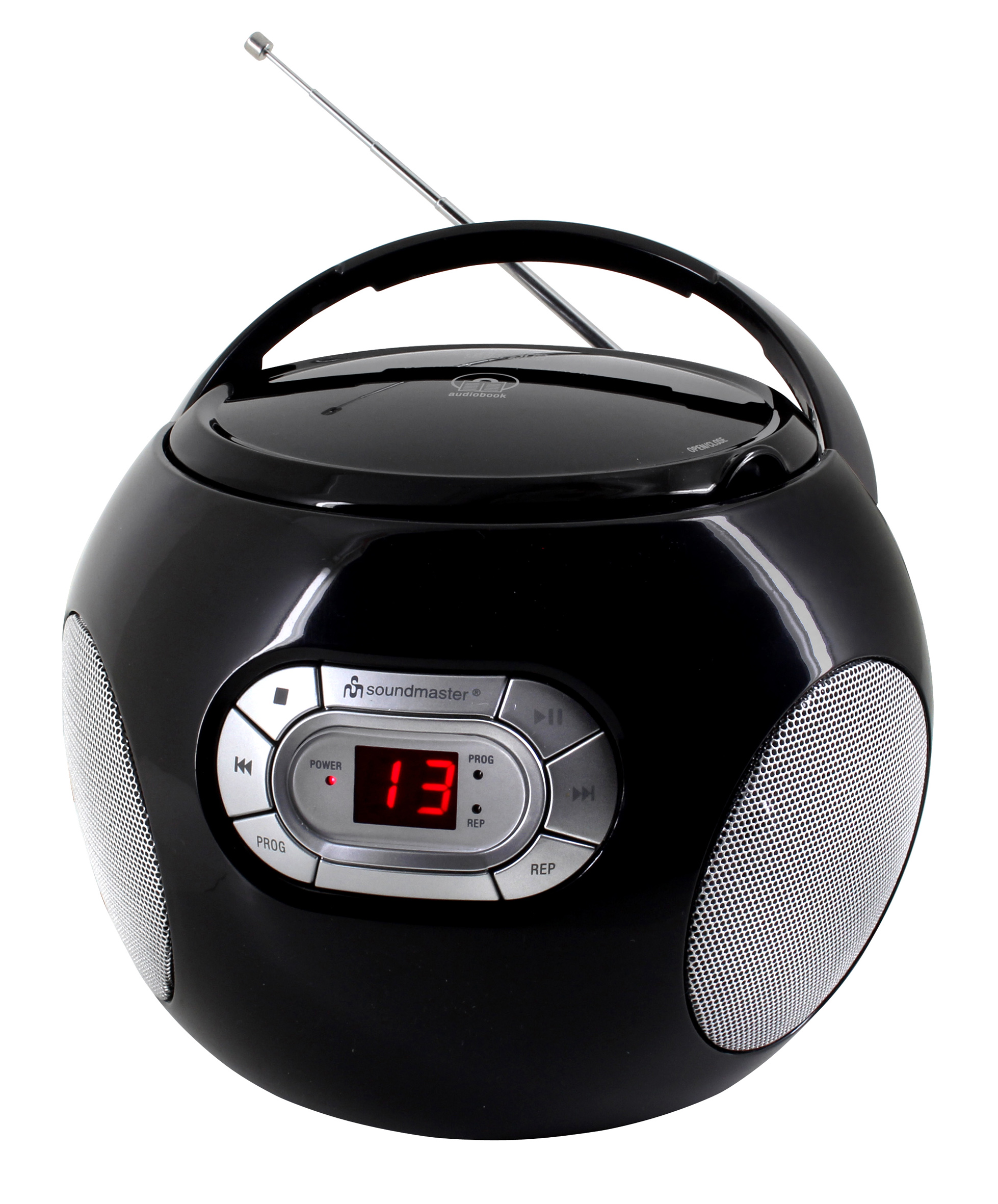 CD Boombox with last track resume, FM radio