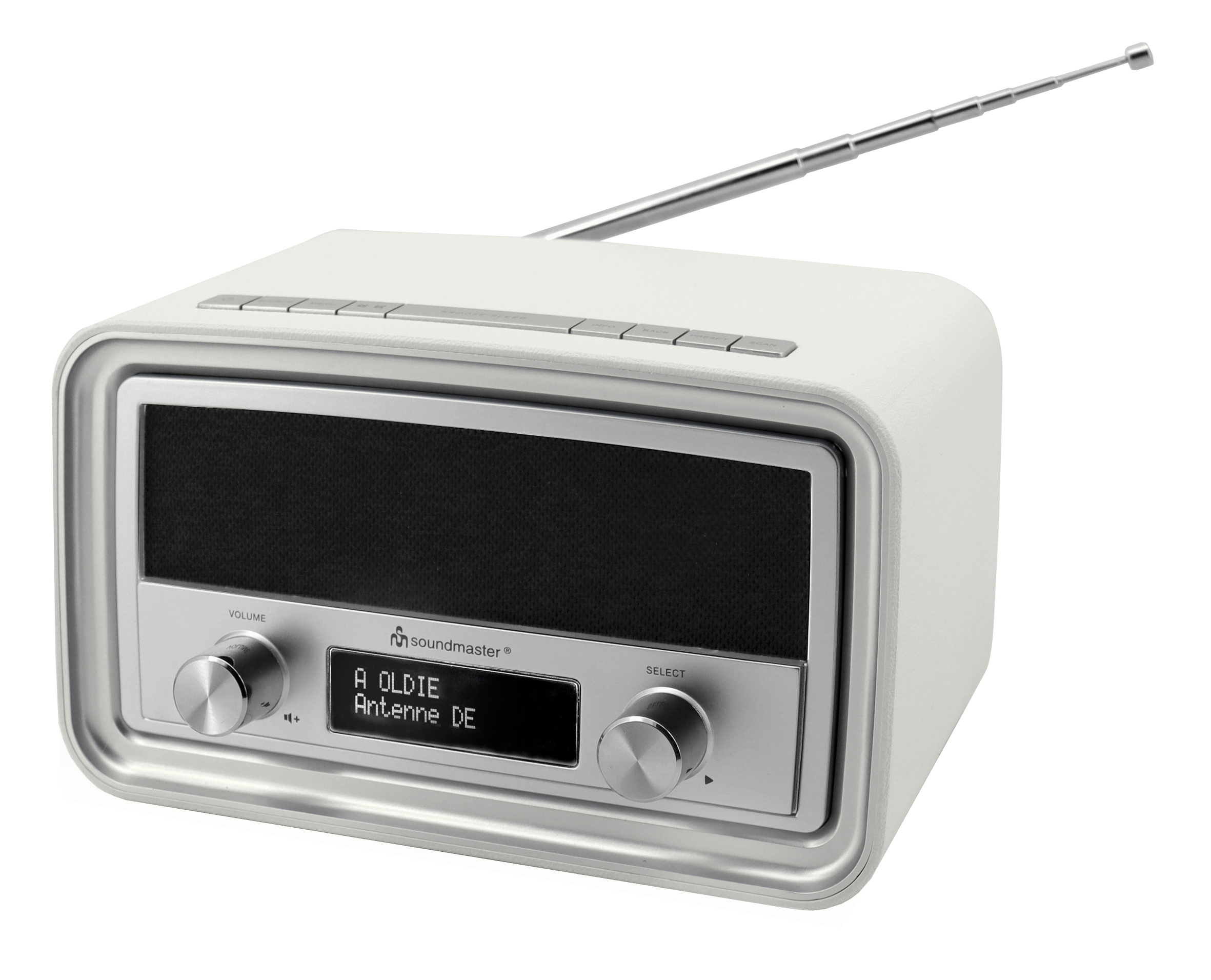 DAB+/FM radio with alarm clock, USB-charging socket