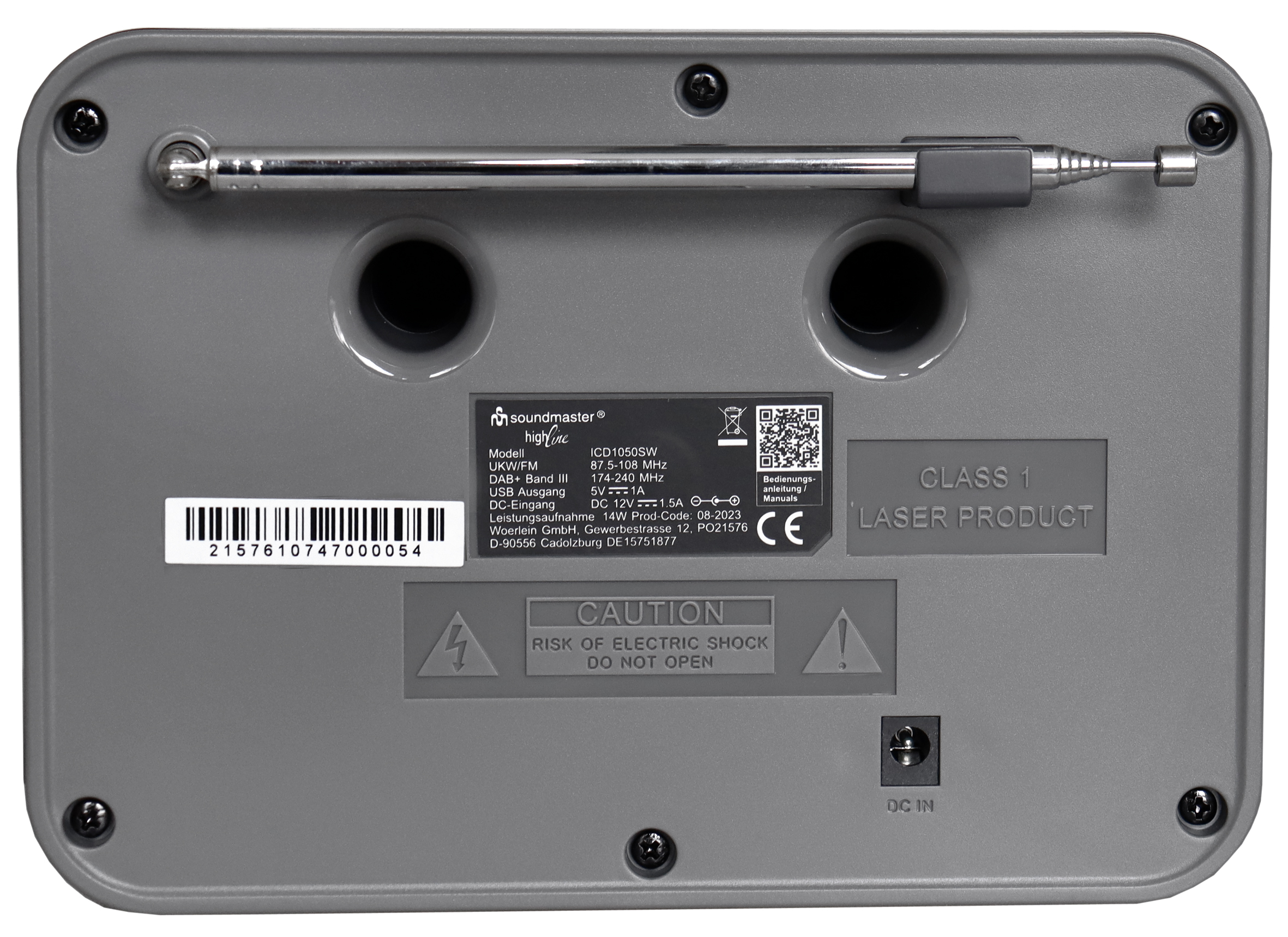 Stereo Musikcenter mit WLAN-Internet/DAB+/UKW-Radio, CD/MP3, USB, Bluetooth®, APP-Steuerung