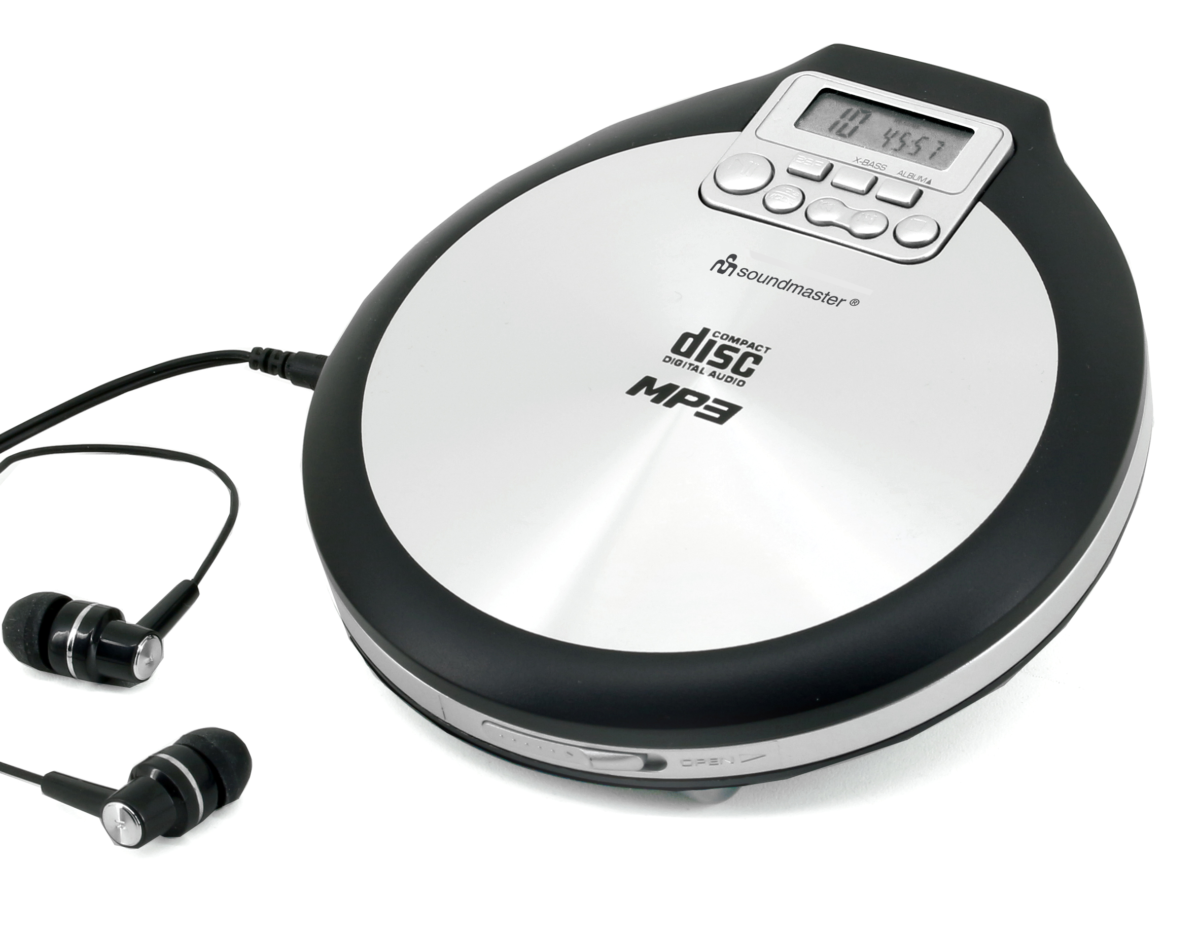 CD/MP3-Spieler mit Akkulade- und Hörbuch-Funktion