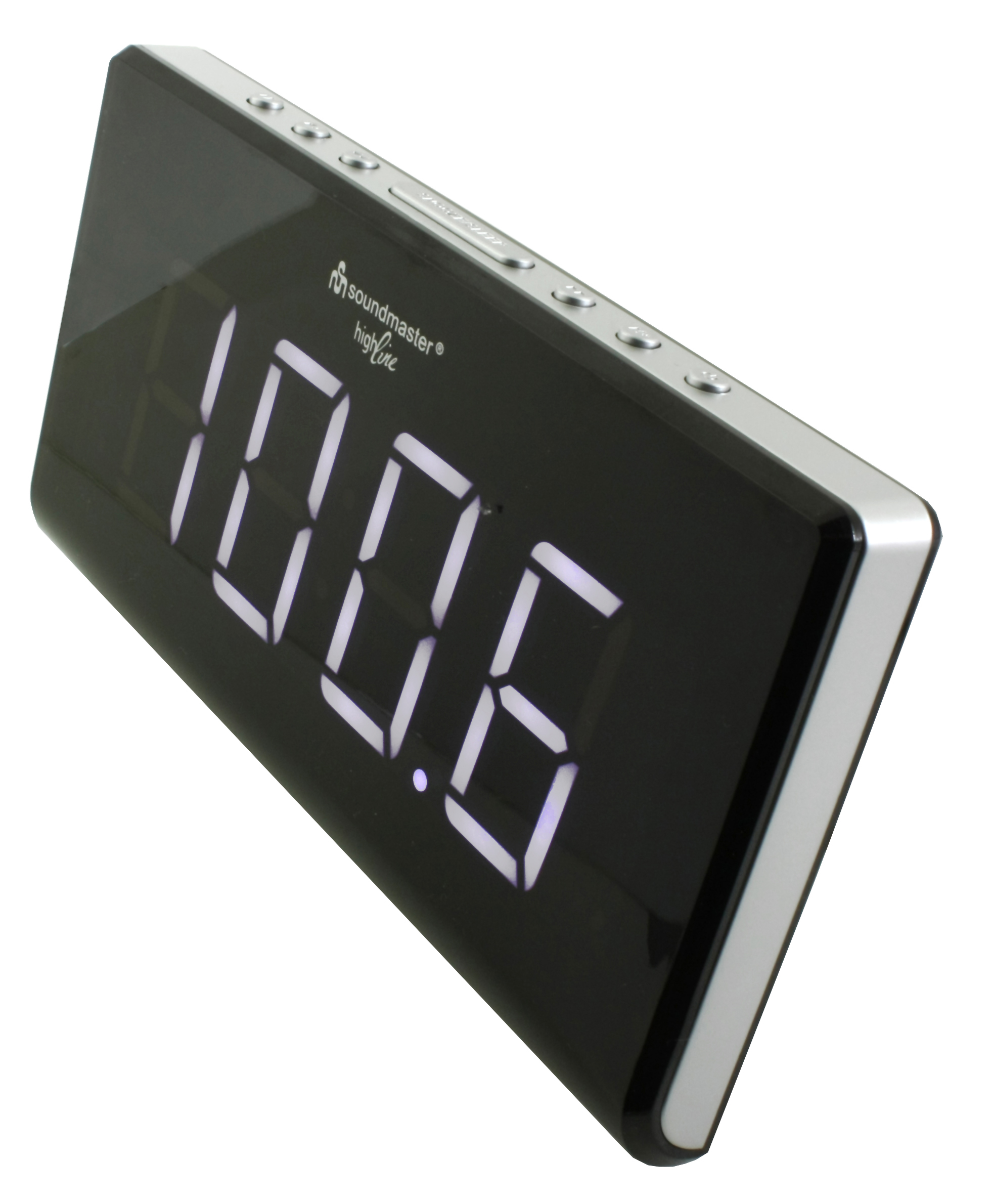 Jumbo LED clock radio with dimmer