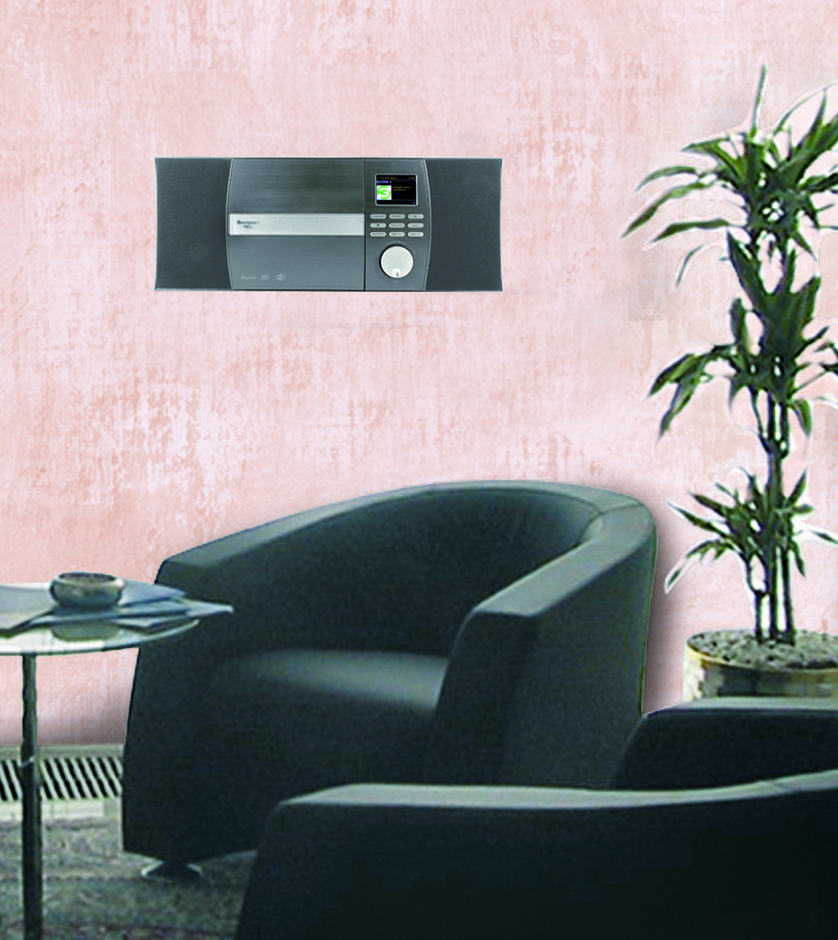 Stereo music centre with WLAN-internet/DAB+/FM-radio, CD/MP3, USB, Bluetooth®, APP control