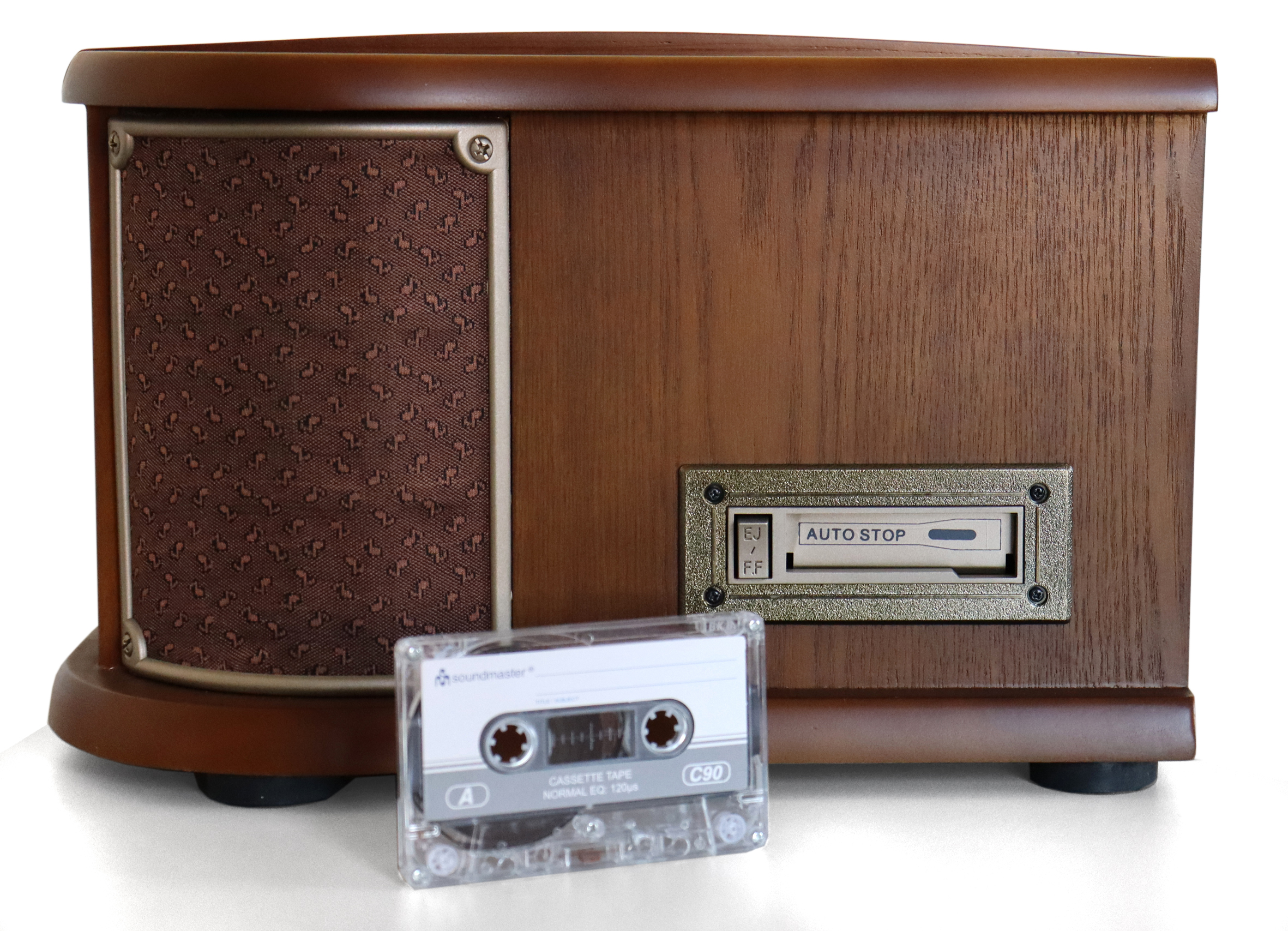 Nostalgie Stereoanlage mit DAB+/UKW Radio, Plattenspieler,CD/MP3,USB,Encoding,Kassette,Bluetooth®